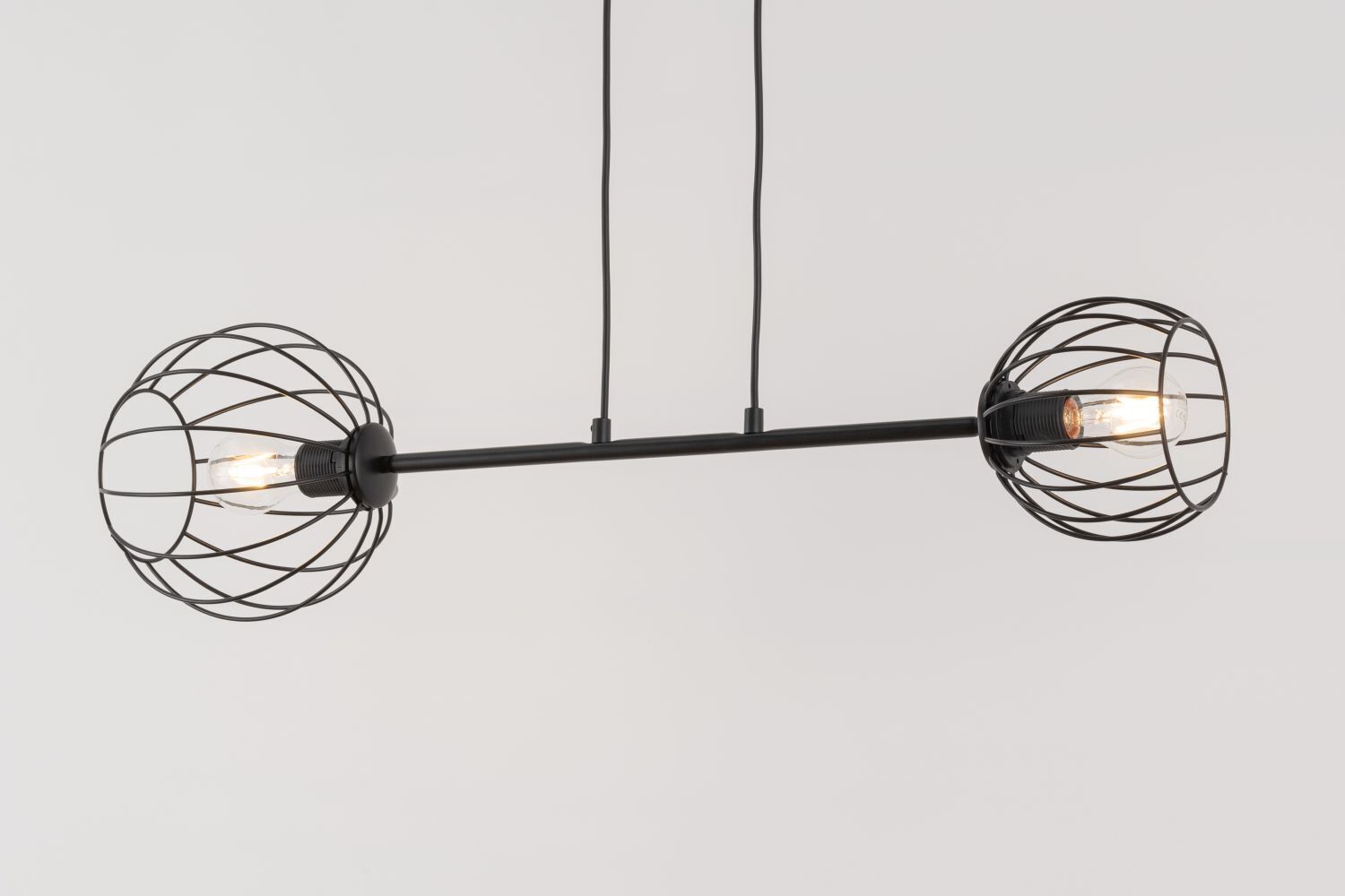 Hängelampe E27 Schwarz Metall Esstisch Retro Design