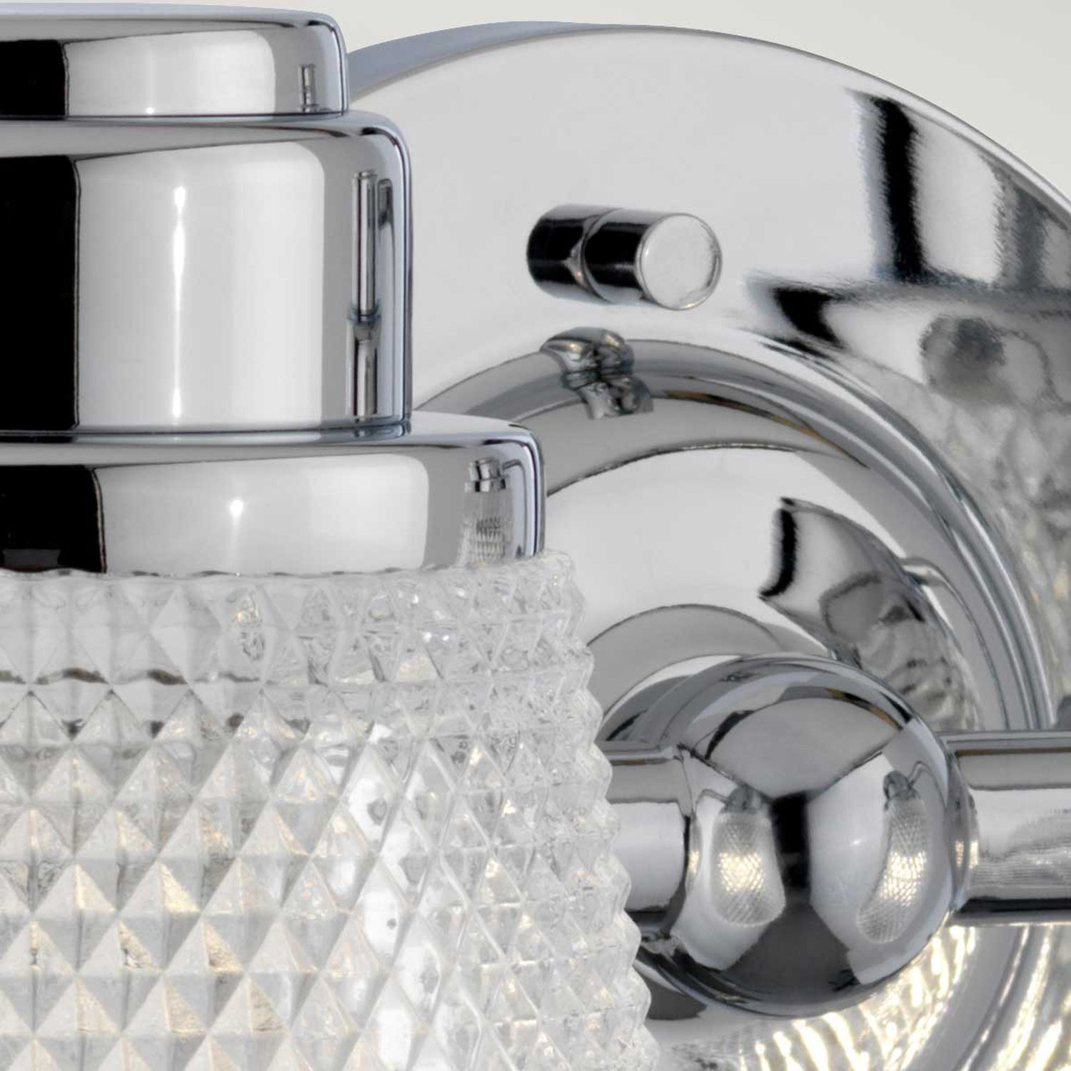 Wandlampe Spiegel LED G9 IP44 B: 34,5 cm Metall Glas in Chrom