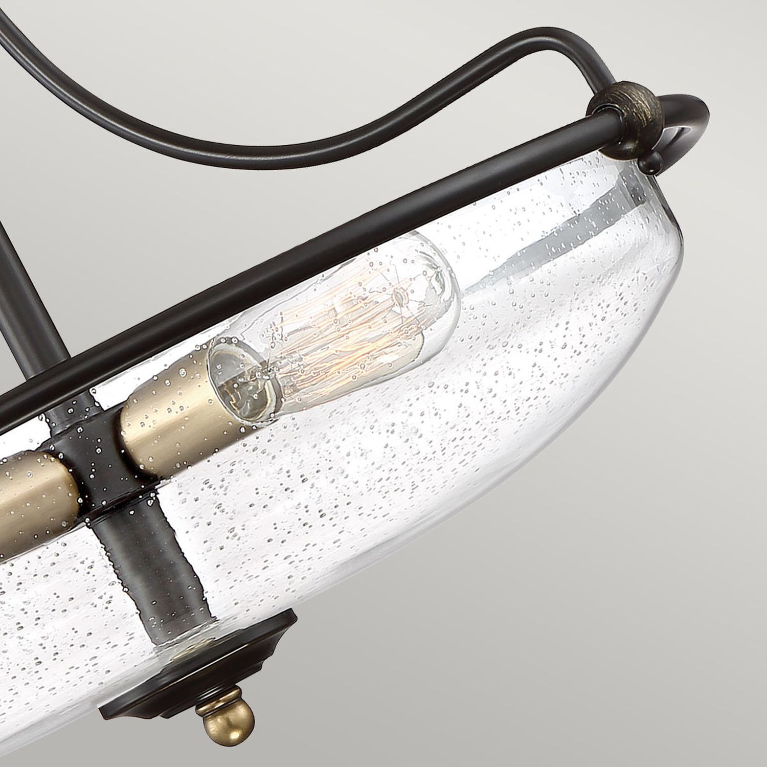 hängende lampe, Glasschirm, Glühbirne enthalten, industriell, transparent