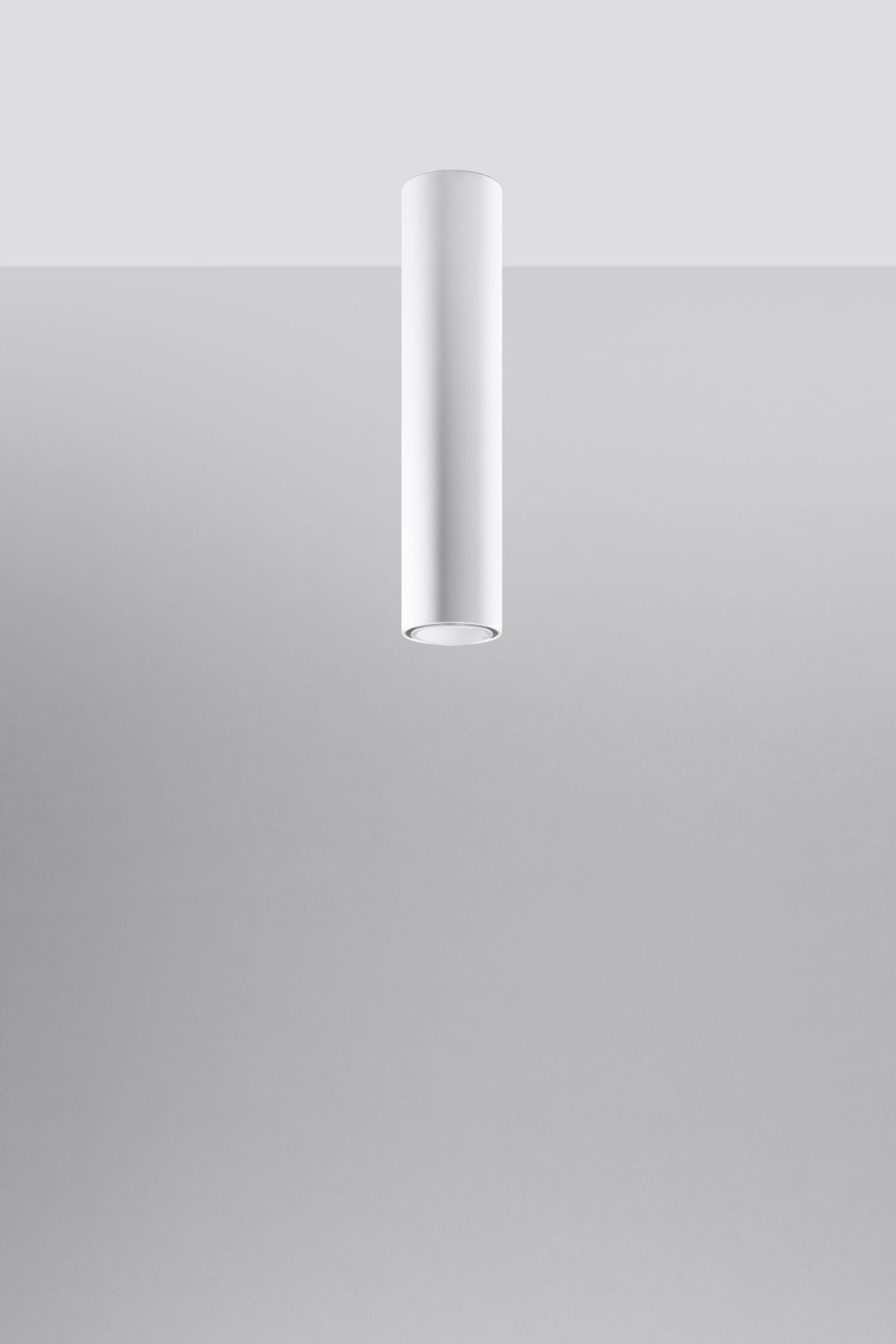 Spot Deckenleuchte Weiß 40 cm hoch Ø 6 cm Metall Modern