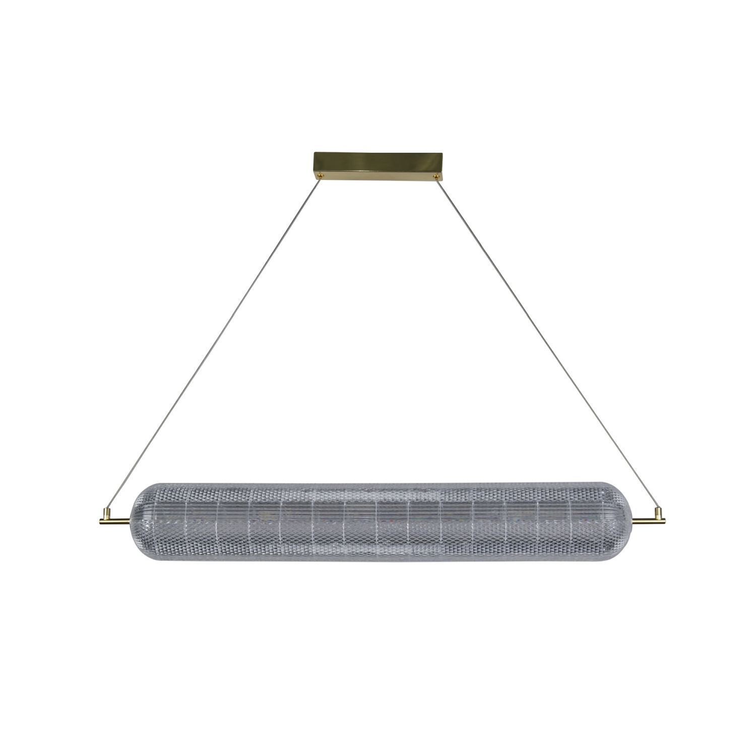 LED Pendelleuchte Metall in Messing 42 W 3000 K 108 cm