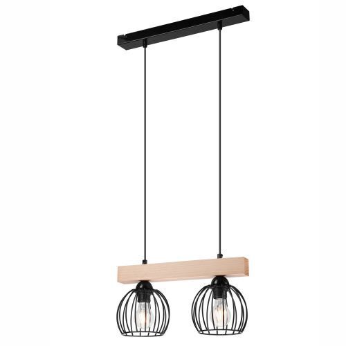 Pendelleuchte CHANIA Schwarz Modern lang Esstisch