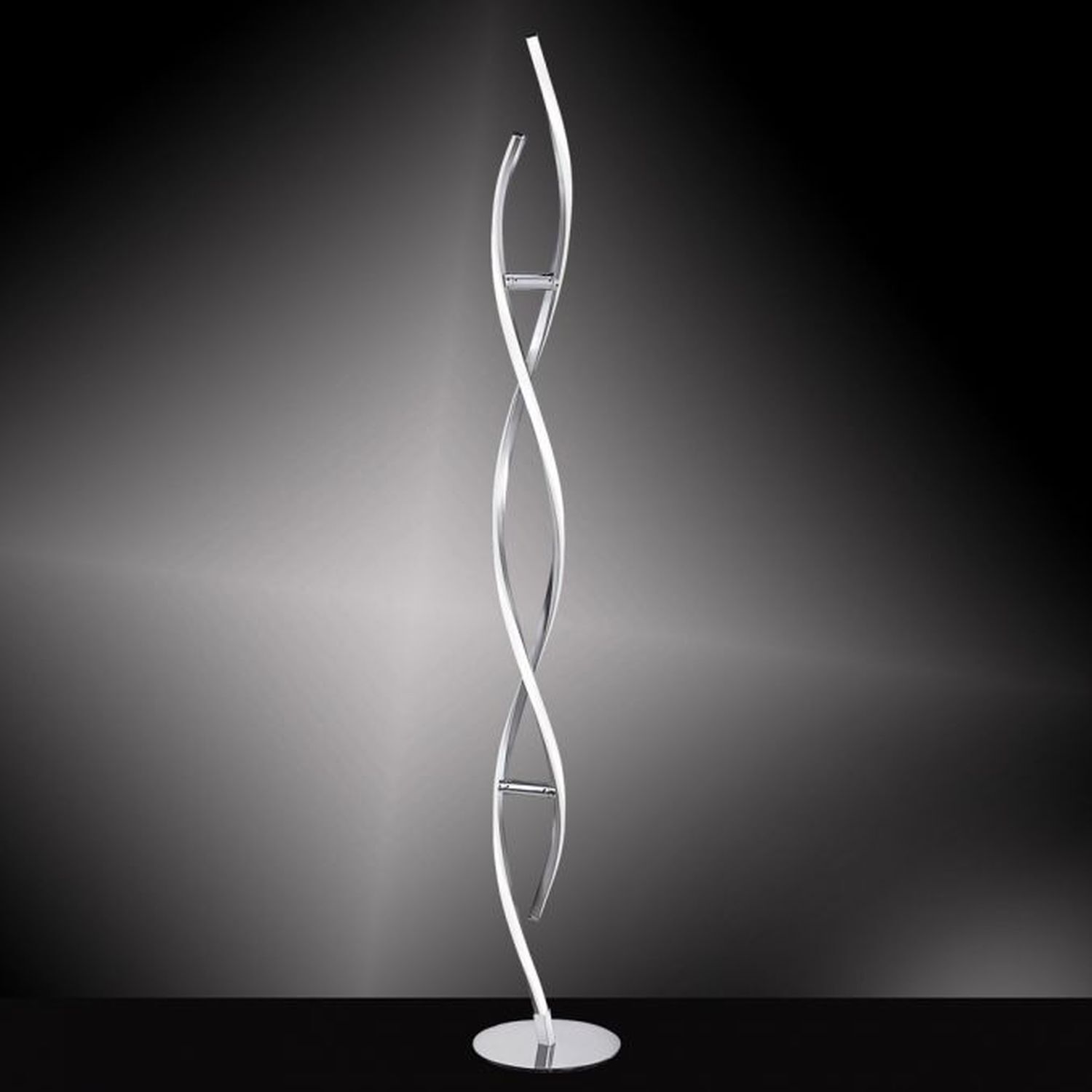 LED Stehlampe dimmbar in Stahl H:134 cm 3000 K 3128 lm Lampe