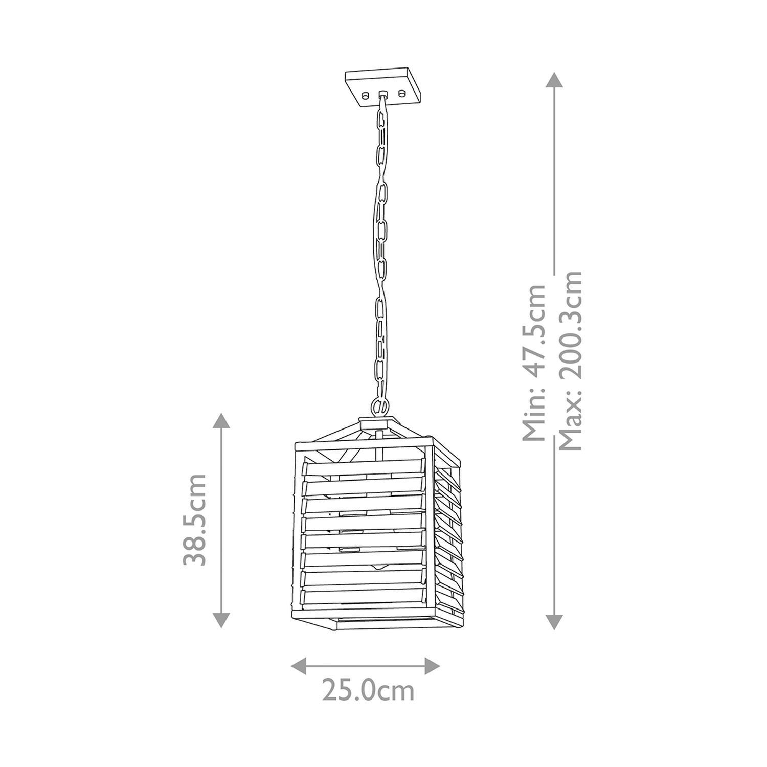 Pendelleuchte, Lüster, Gitterlampe, Metallic, Kette