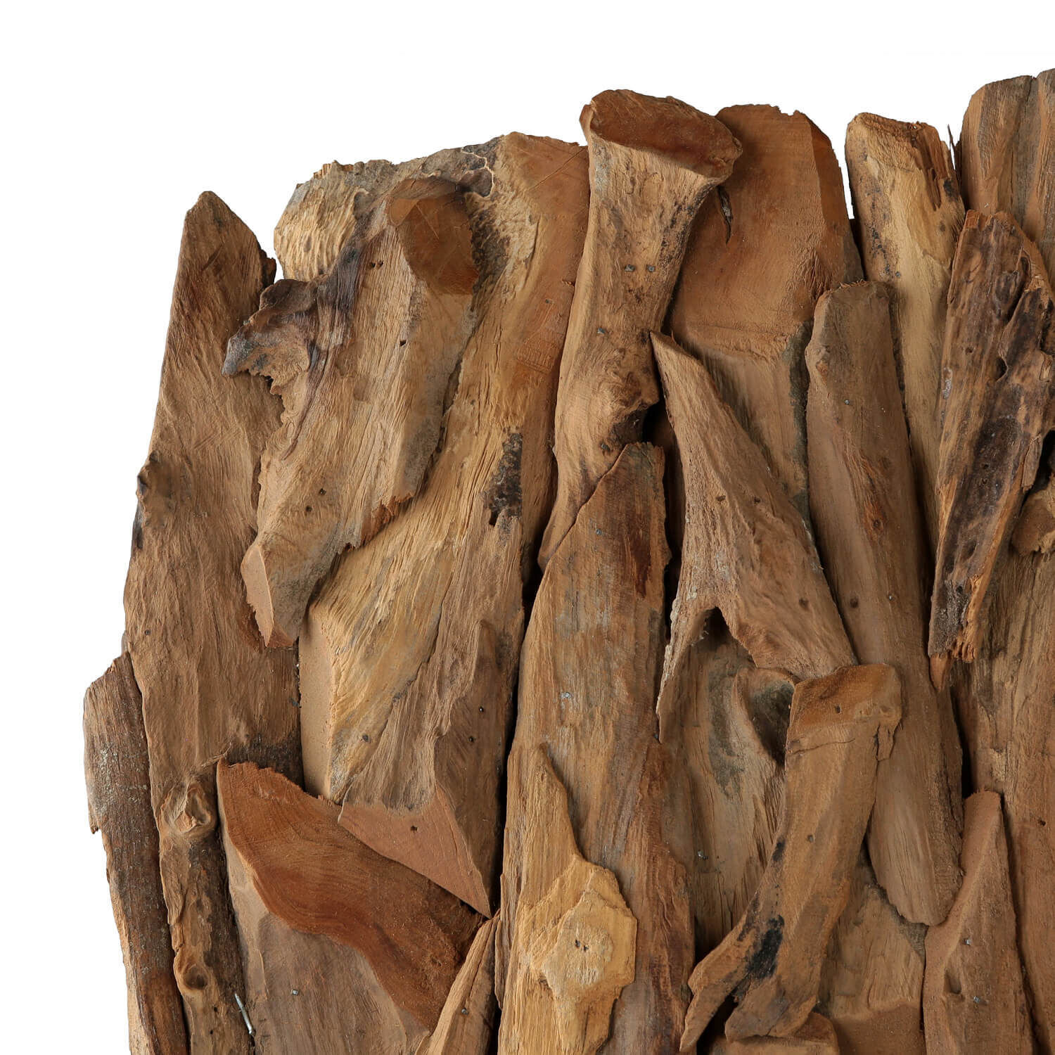 Wanddekoration Teakholz B: 50 cm H: 90 cm Unikat Handarbeit Holz, Pflanze, Baum, Treibholz