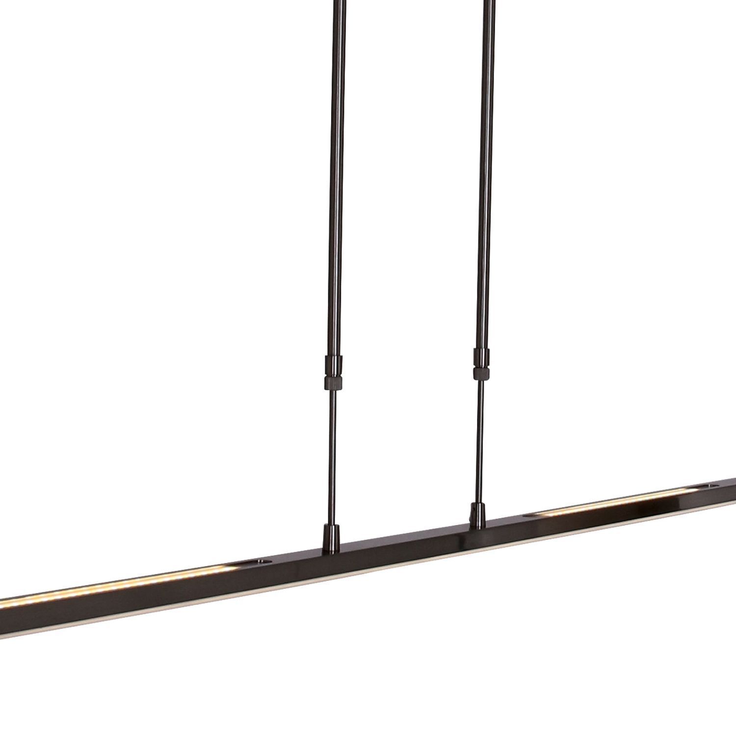 Lange LED Deckenlampe dimmbar Schwarz 122 cm 4000 K