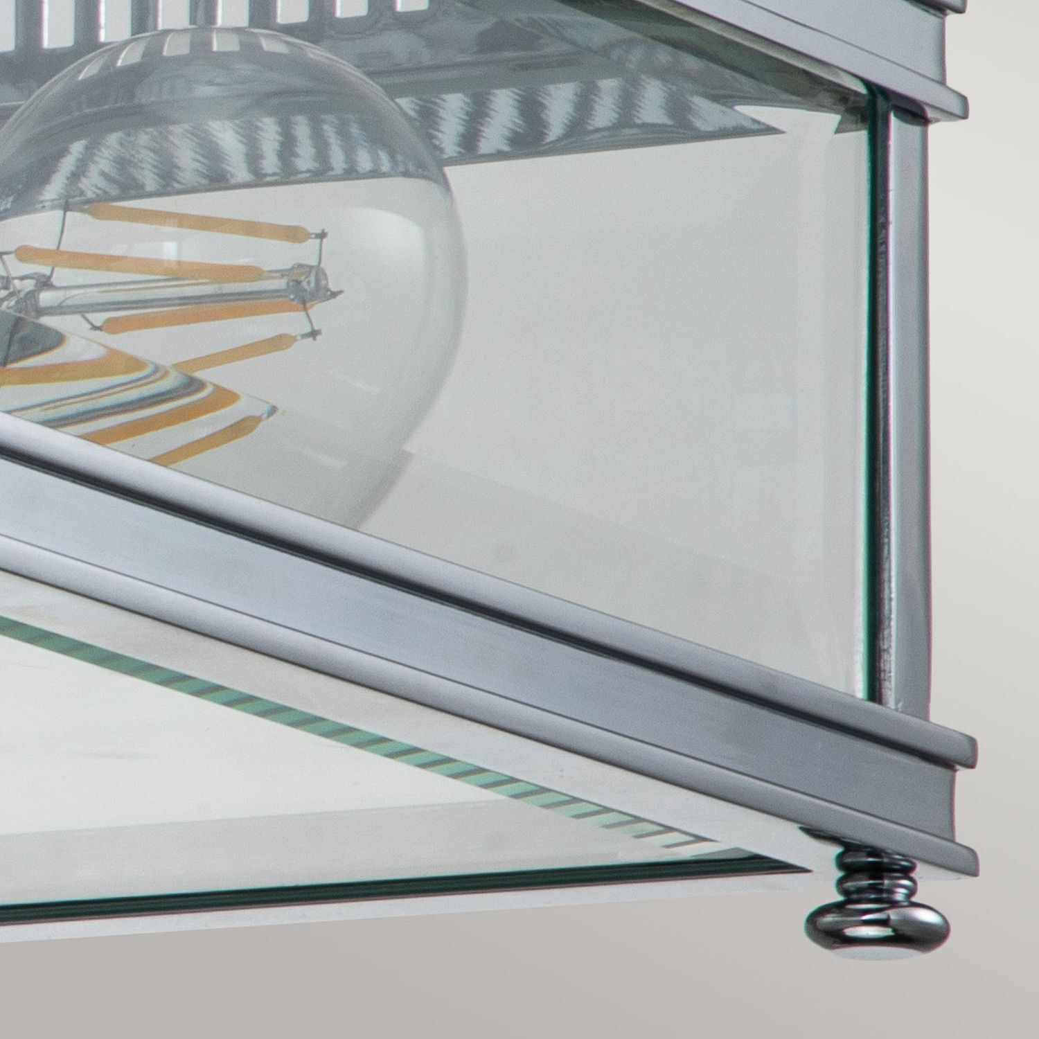 Deckenleuchte außen Messing Glas E27 IP44 30 cm breit Leuchte, Beleuchtung