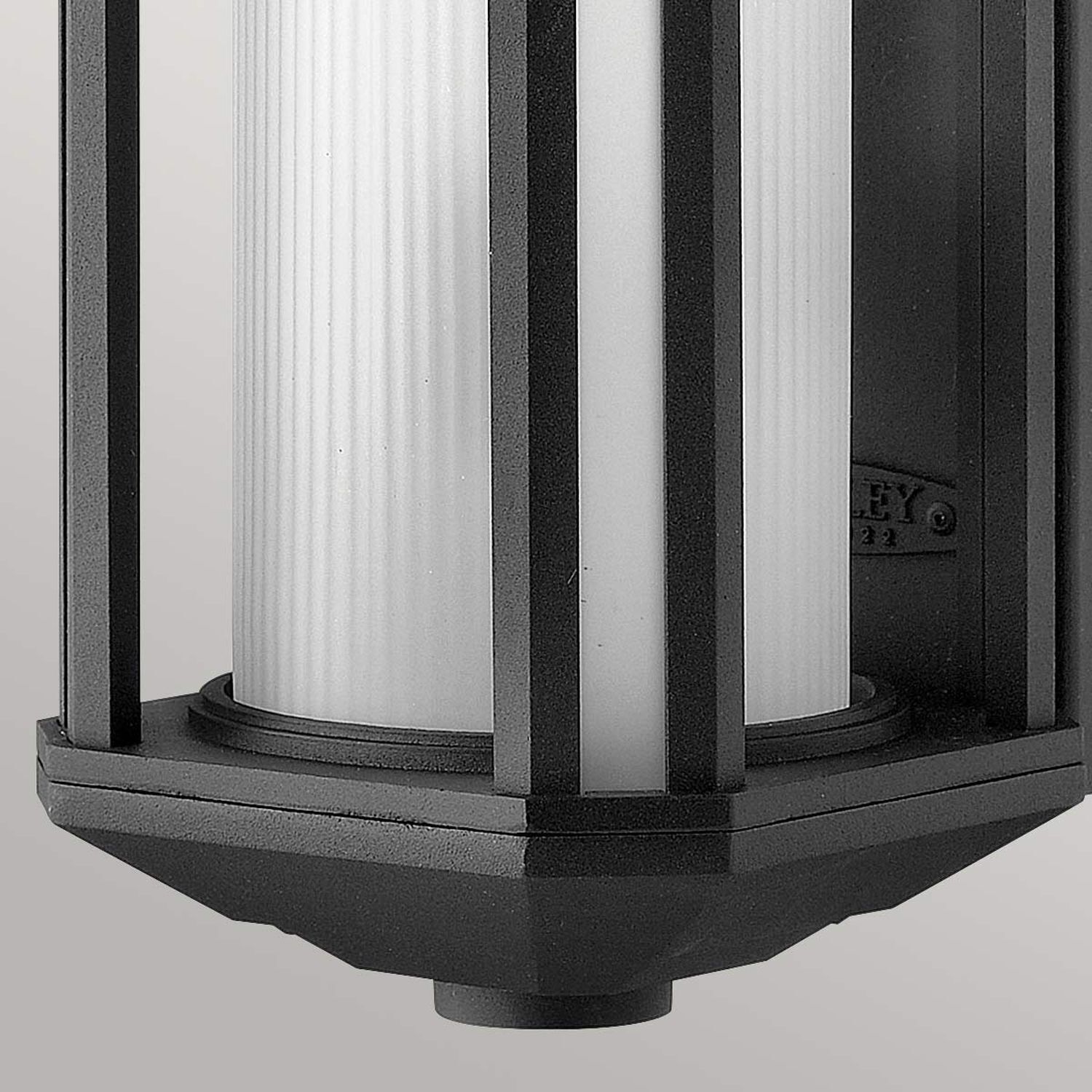 Außenwandleuchte Glas Aluminium E27 IP44 38,3 cm hoch