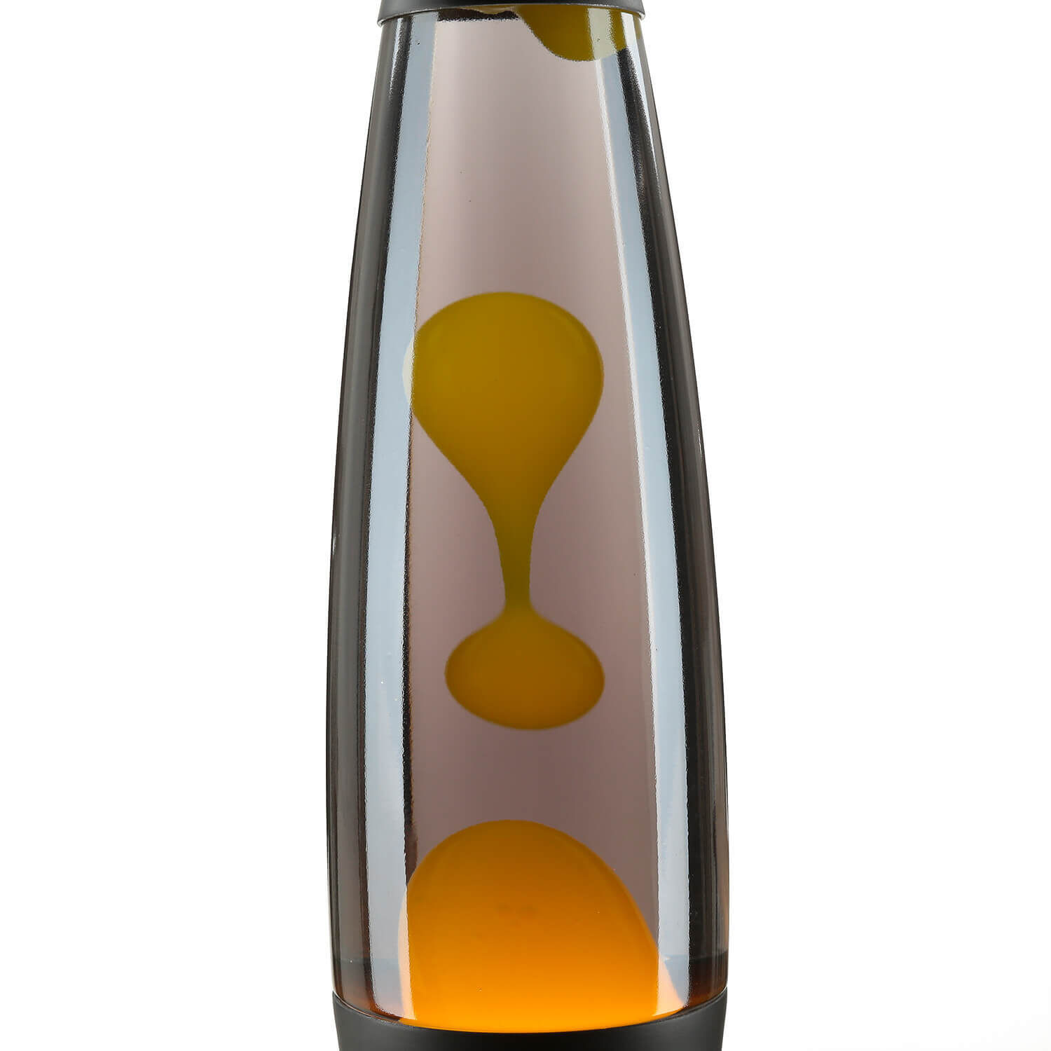 Lavalampe Schwarz Grau Gelb Retro 40 cm hoch dekorativ ROXY Krug, Töpferei, Vase, Flasche, Löffel