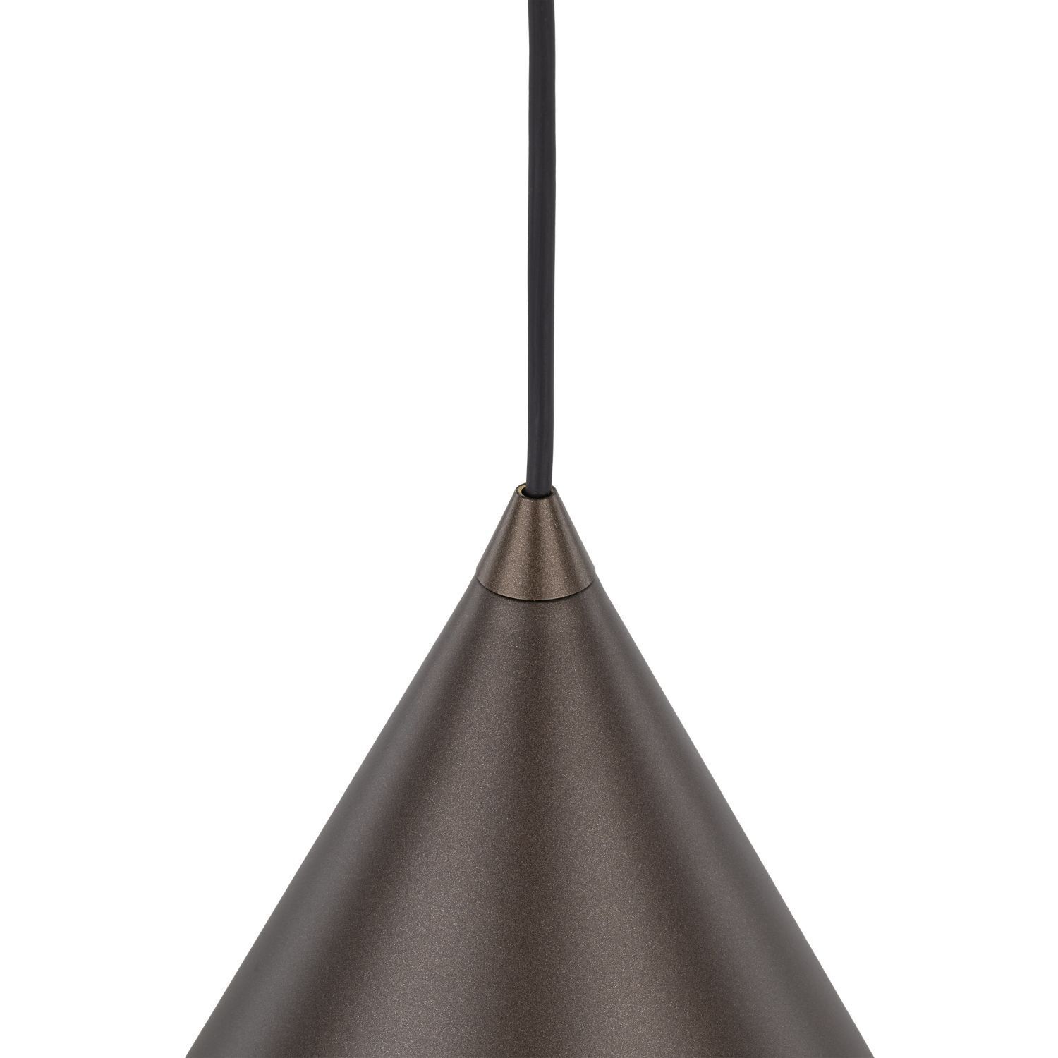 Hängelampe Metall Braun H: max. 1,6 m Ø 25 cm E27 Retro