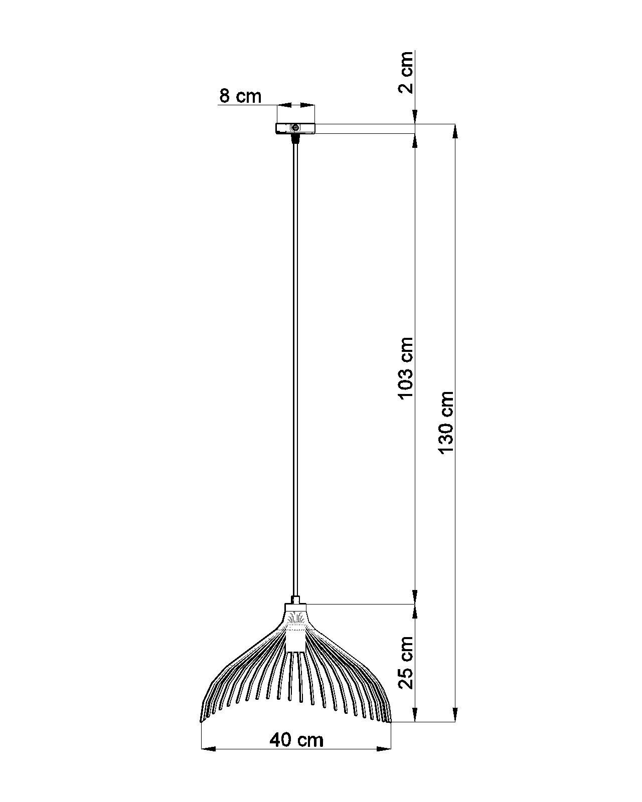 Weiße Pendelleuchte Metall Draht Ø25cm E27 SHORNA
