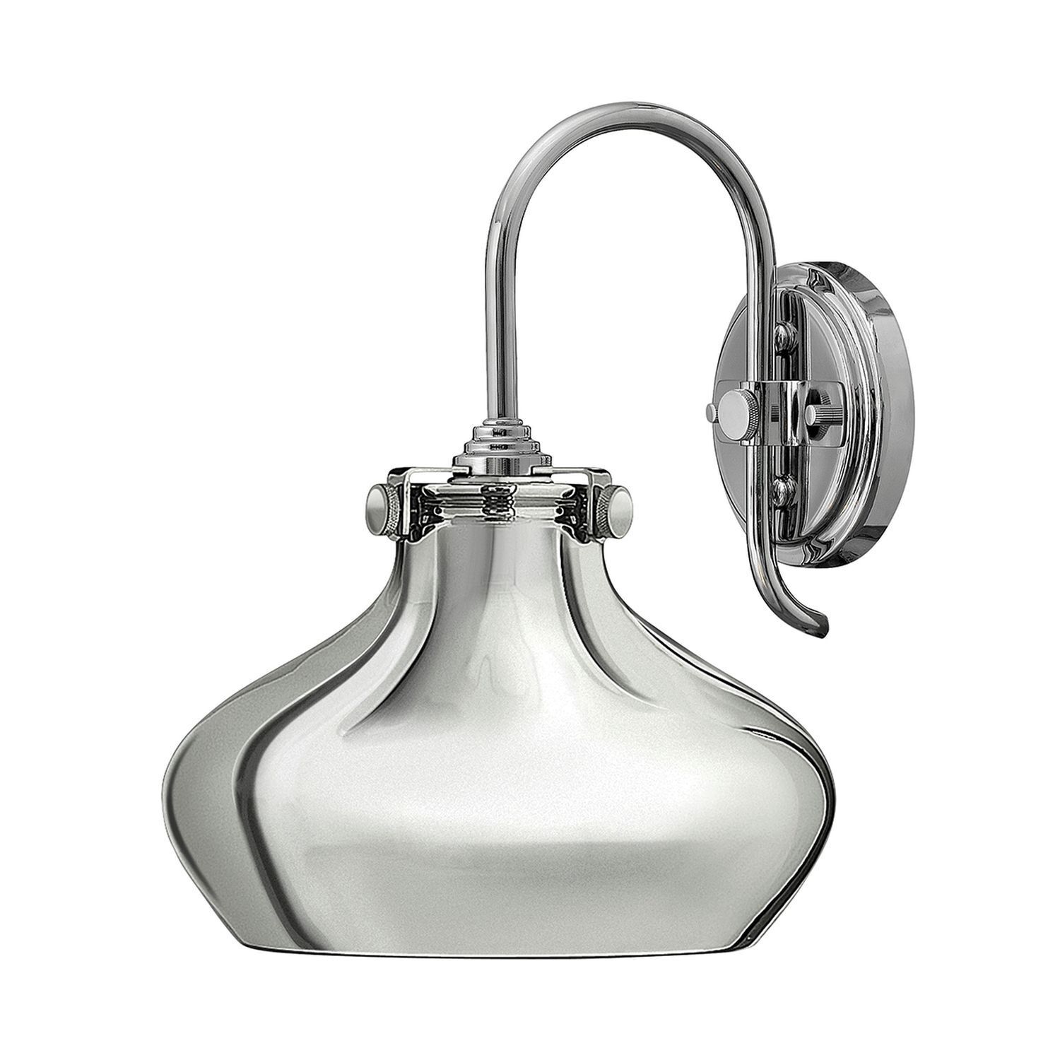 Wandlampe Metall Vintage Industrie Chrom E27 SERENO