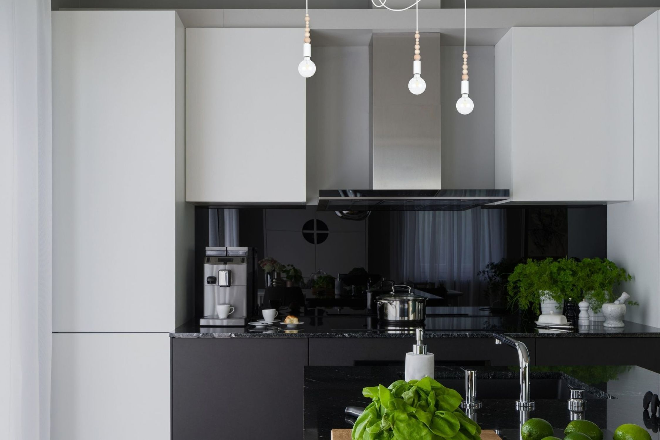 Große Spider Pendelleuchte Holz Metall E27 3-flmg Weiß Drinnen, Innenarchitektur, Küche