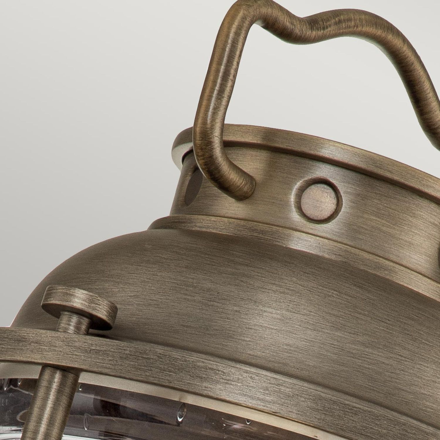 hängende laterne, Metalllaterne, Messingfinish, Vintage-Laterne, Griff oben