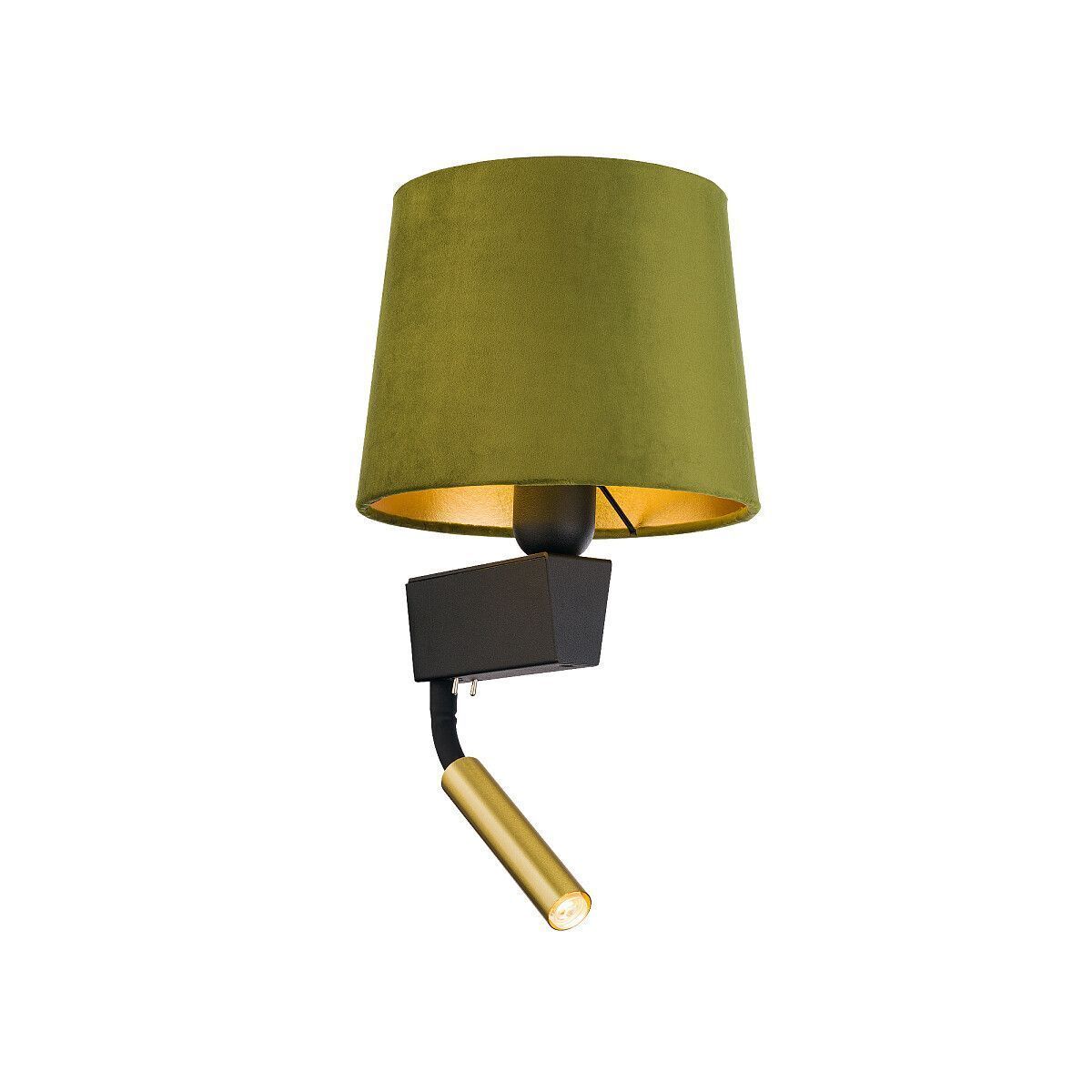 Wandleuchte, Wandlampe, Grün, Lampenschirm, LED-Beleuchtung