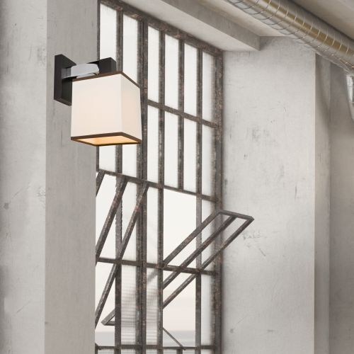 Stilvolle Wandlampe CALI Creme Stoff Modern Lampe
