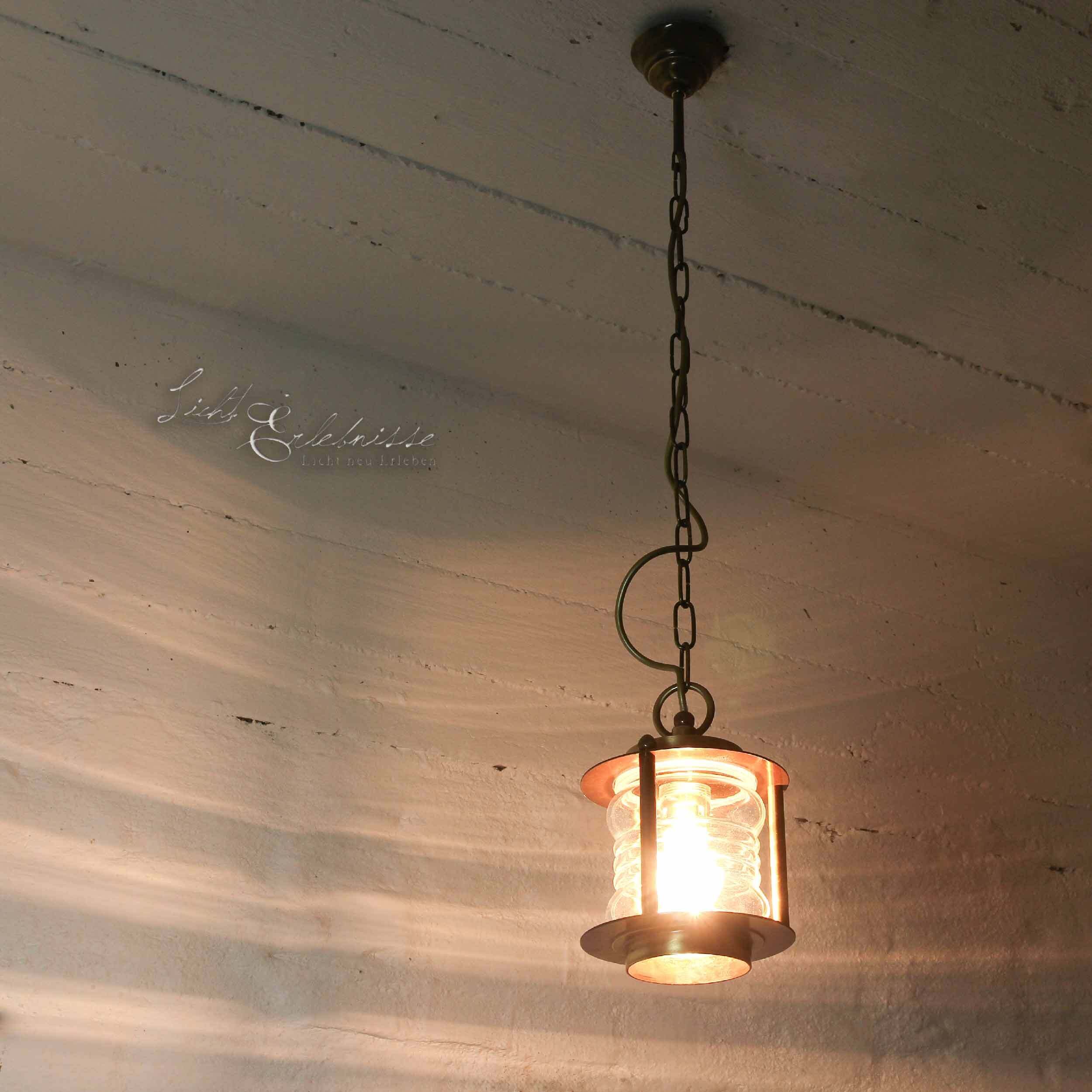 Außenlampe Hängend MYKO aus Messing rostfrei