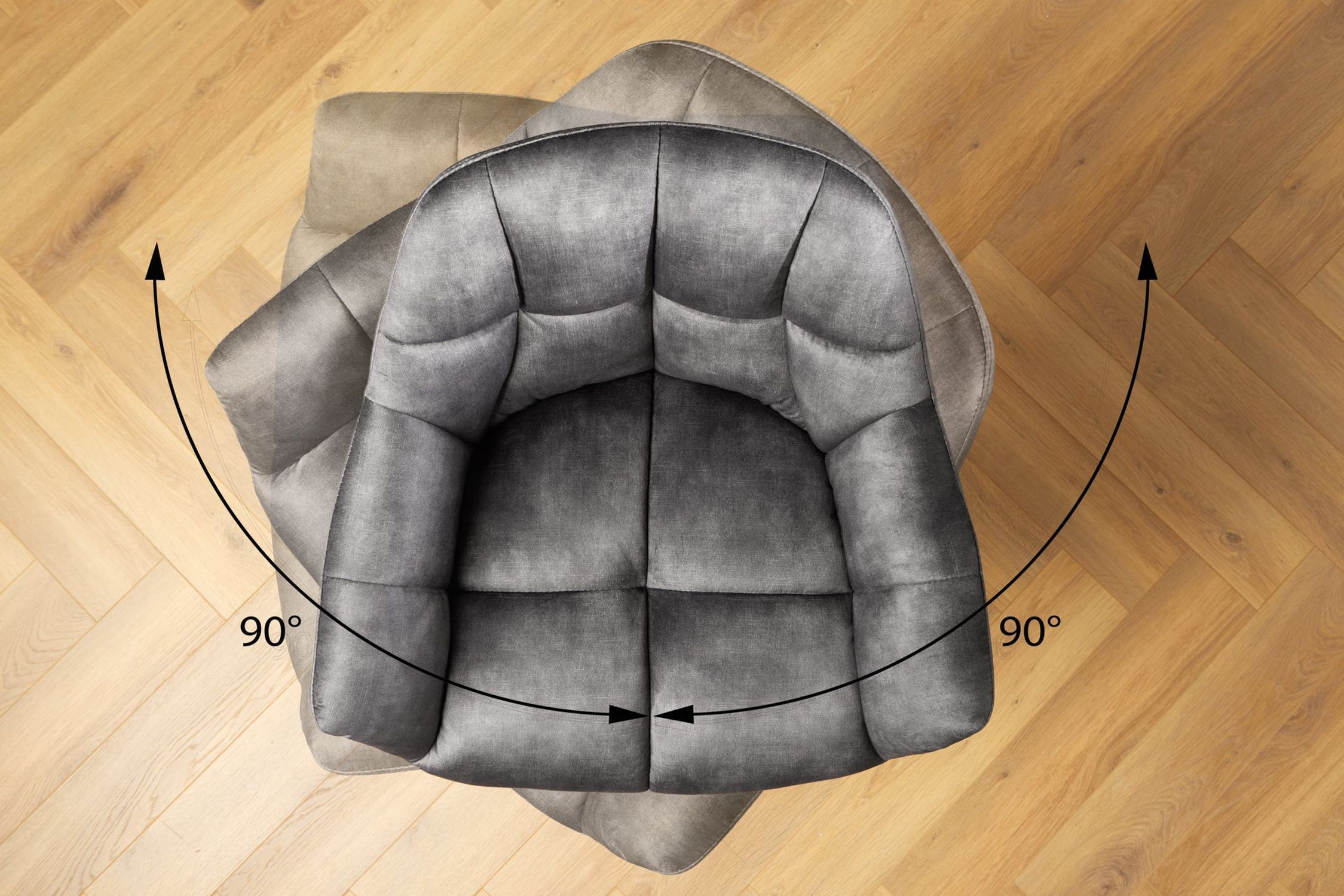 Barsessel mit Lehne Samt Metall in Grau Schwarz SONIA Moebel, Stuhl, Couch, Innenarchitektur, Kissen