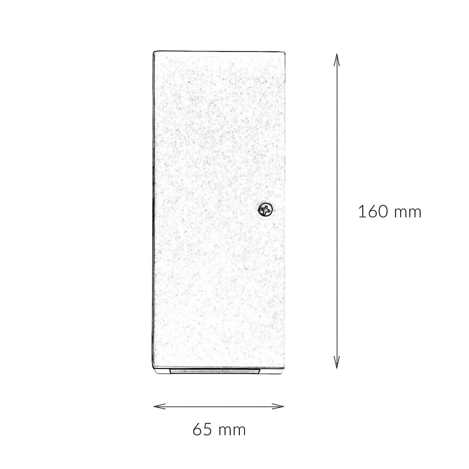 Up Down Wandleuchte Anthrazit LED 3000K IP44