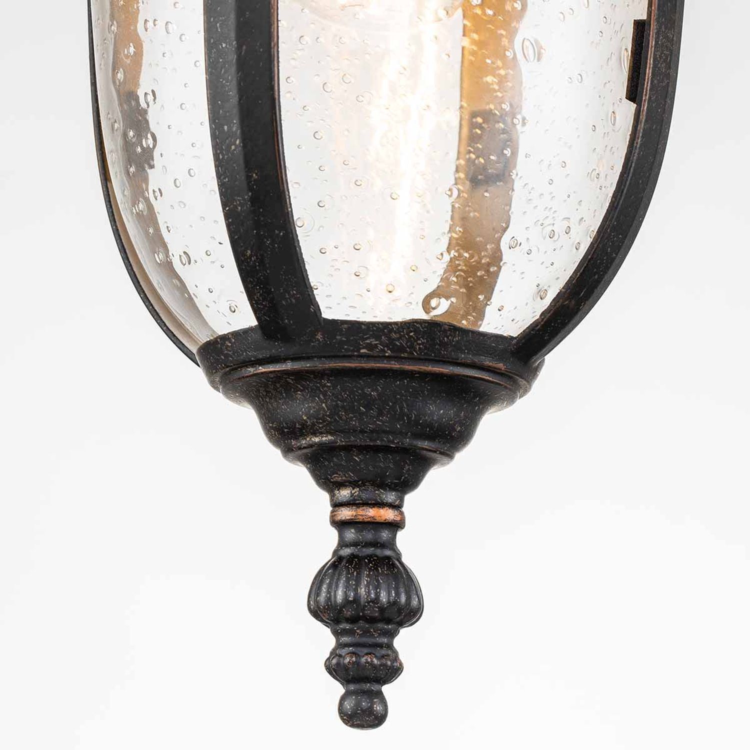 Hängeleuchte außen Aluminium Glas IP44 B: 18,5 cm Vintage
