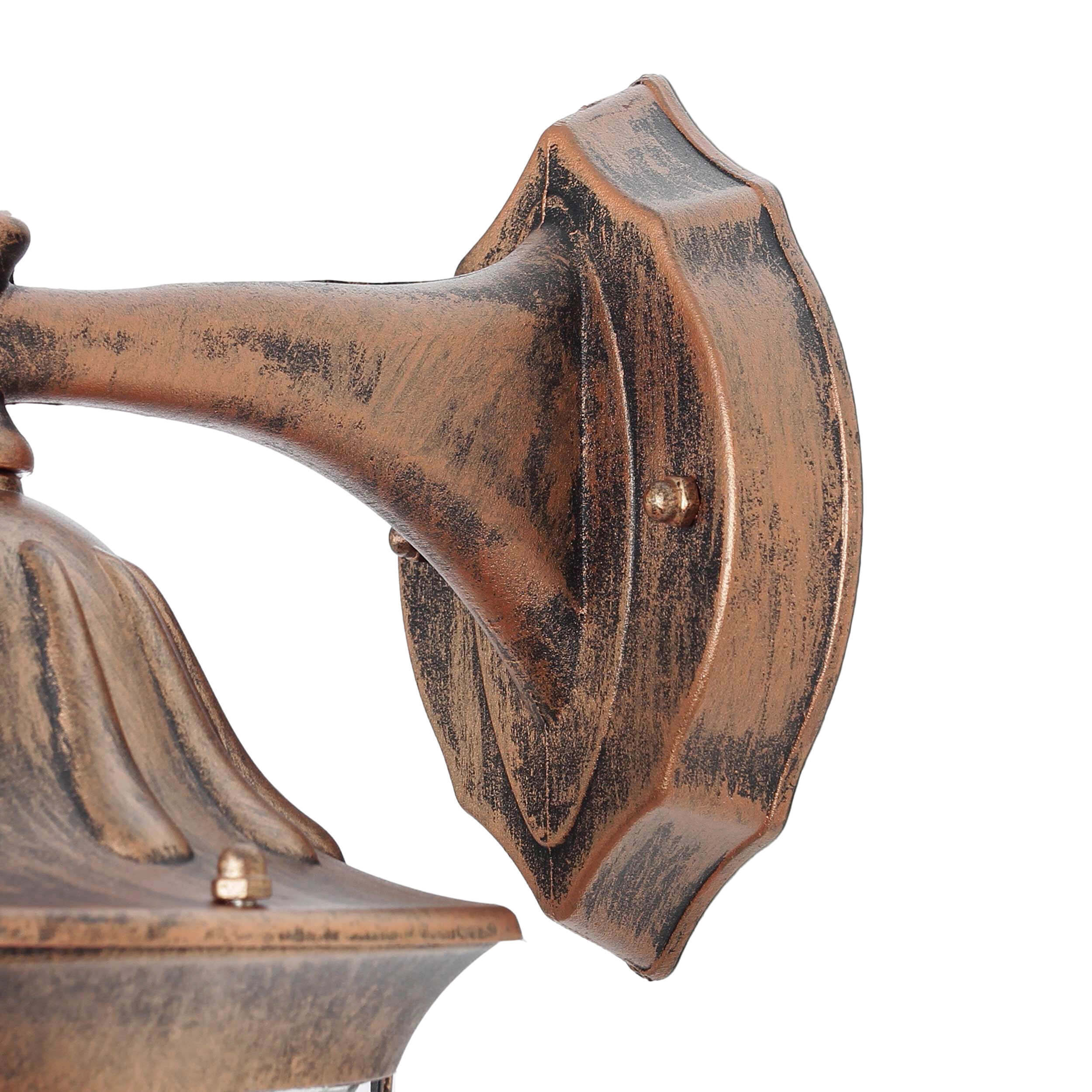 Rustikale Wandleuchte Außen Kupfer Antik MILANO Bronze, Axt, Gerät, Werkzeug, Waffe