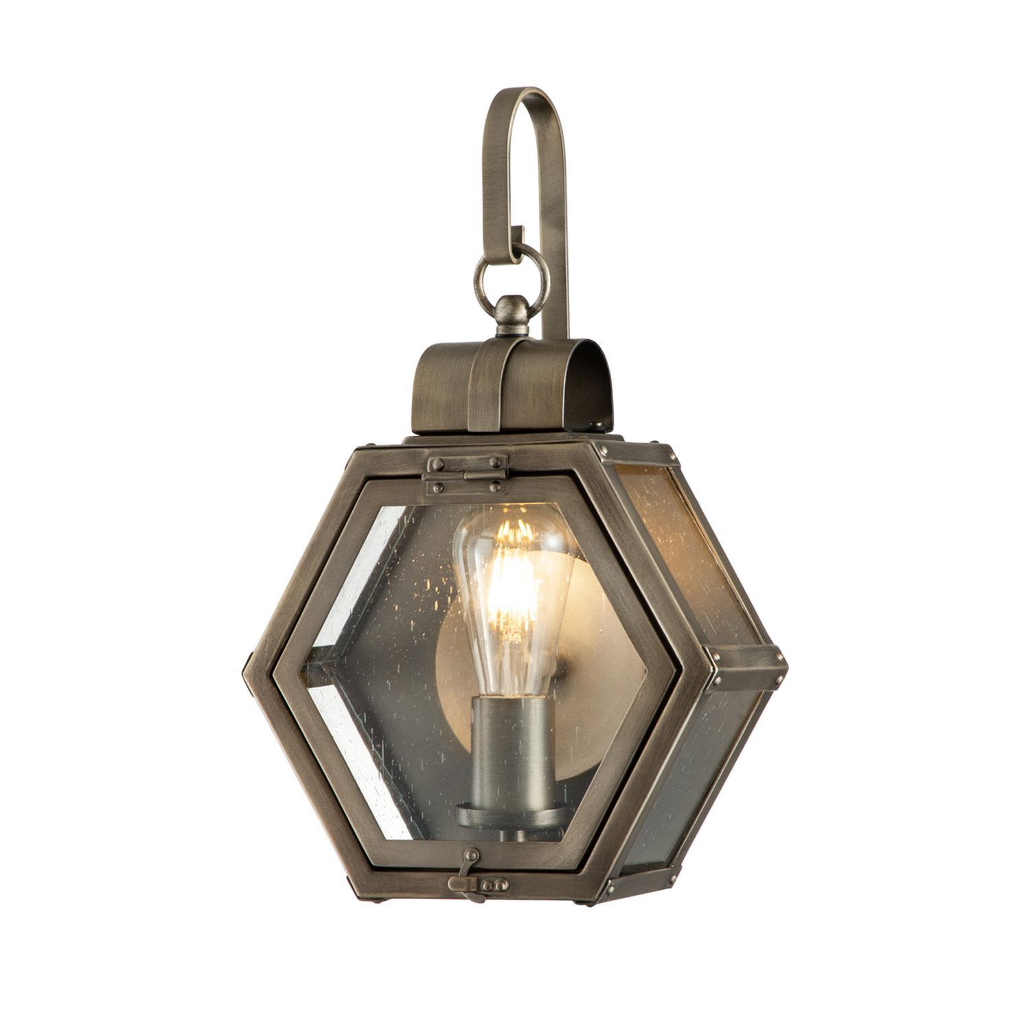 Vintage Außenwandleuchte in Bronze H: 41,8 cm IP44 E27