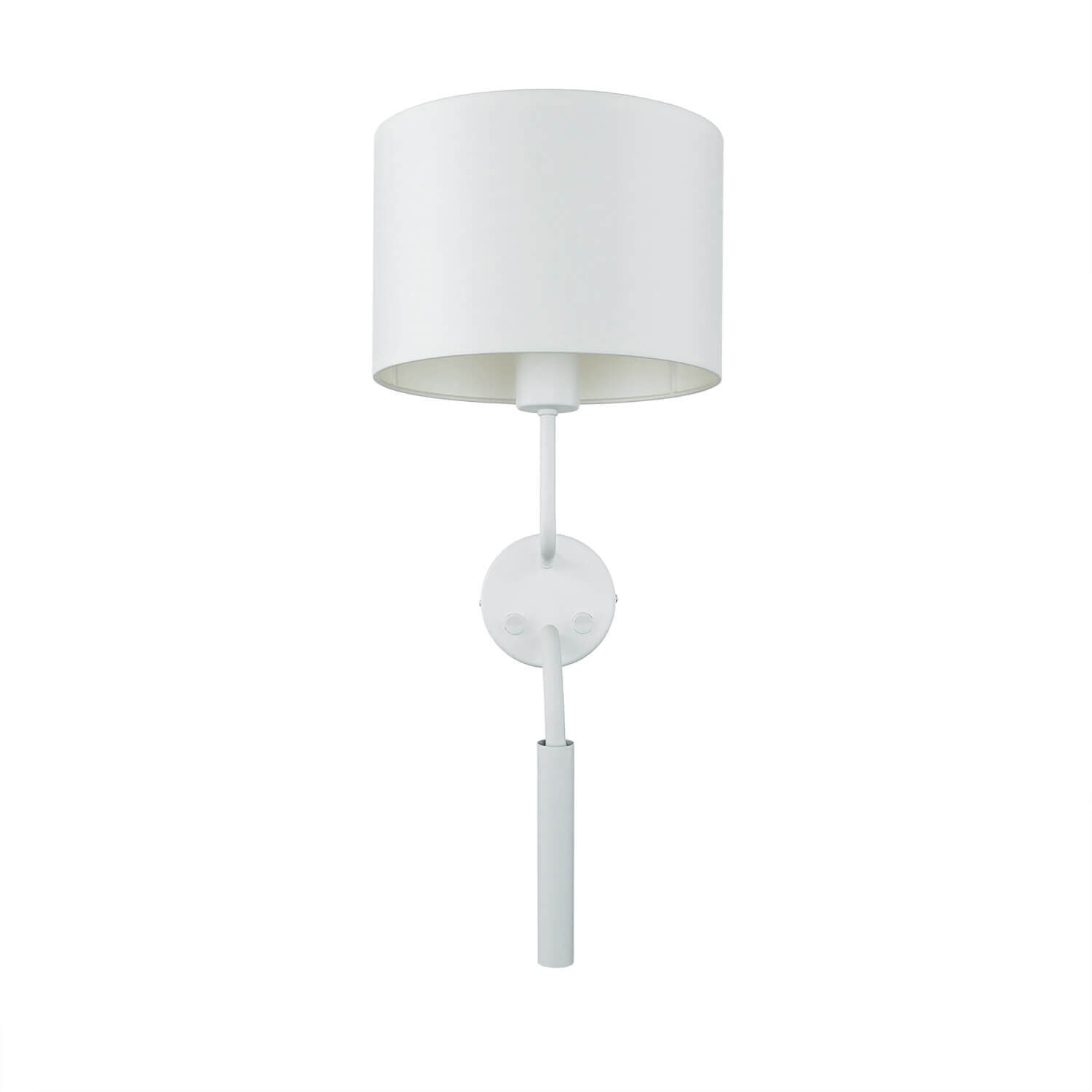 Wandlampe mit Schwanenhals Weiß E27 + G9 H: 50 cm Lampe, Lampenschirm