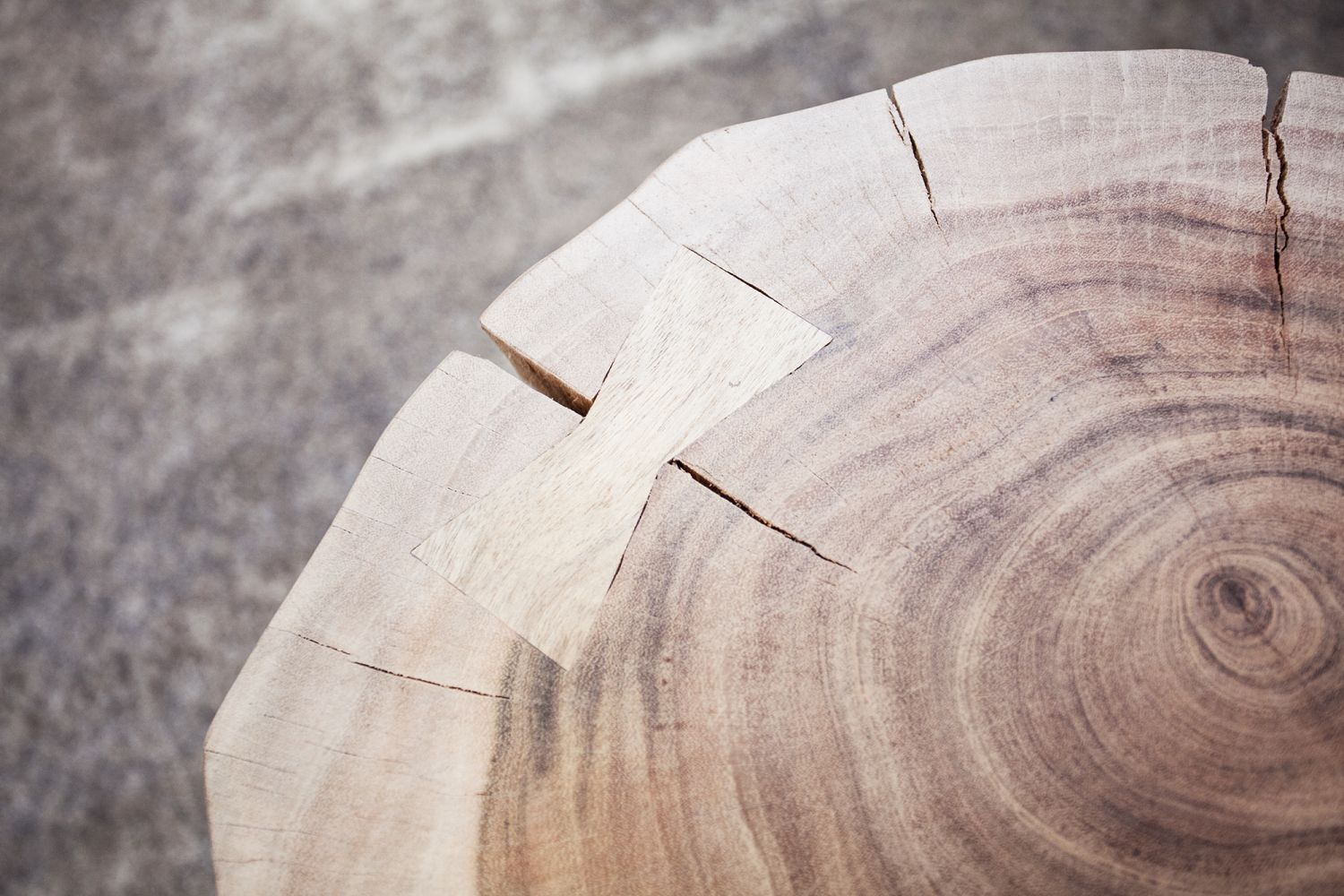 Beistelltisch Akazienholz Metall 40x60 cm in Weiß Schwarz Holz, Baum, Hartholz, Gebeiztes Holz, Tischplatte