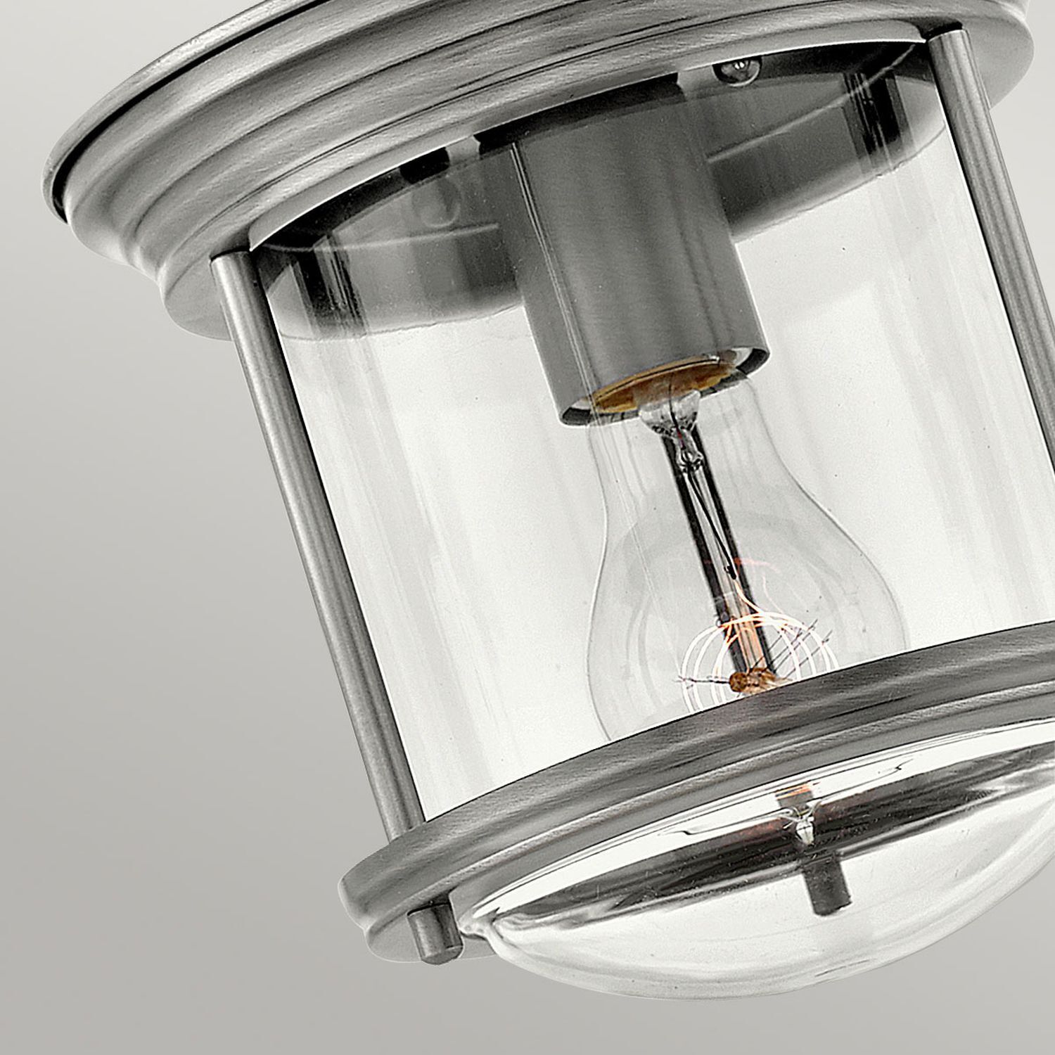 Kleine Deckenlampe Bad P44 rund D: 19,6 cm Metall Glas E27