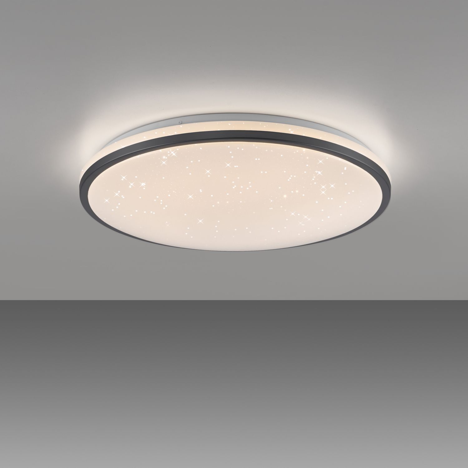 Romantische LED Deckenlampe Nachthimmel Schwarz dimmbar