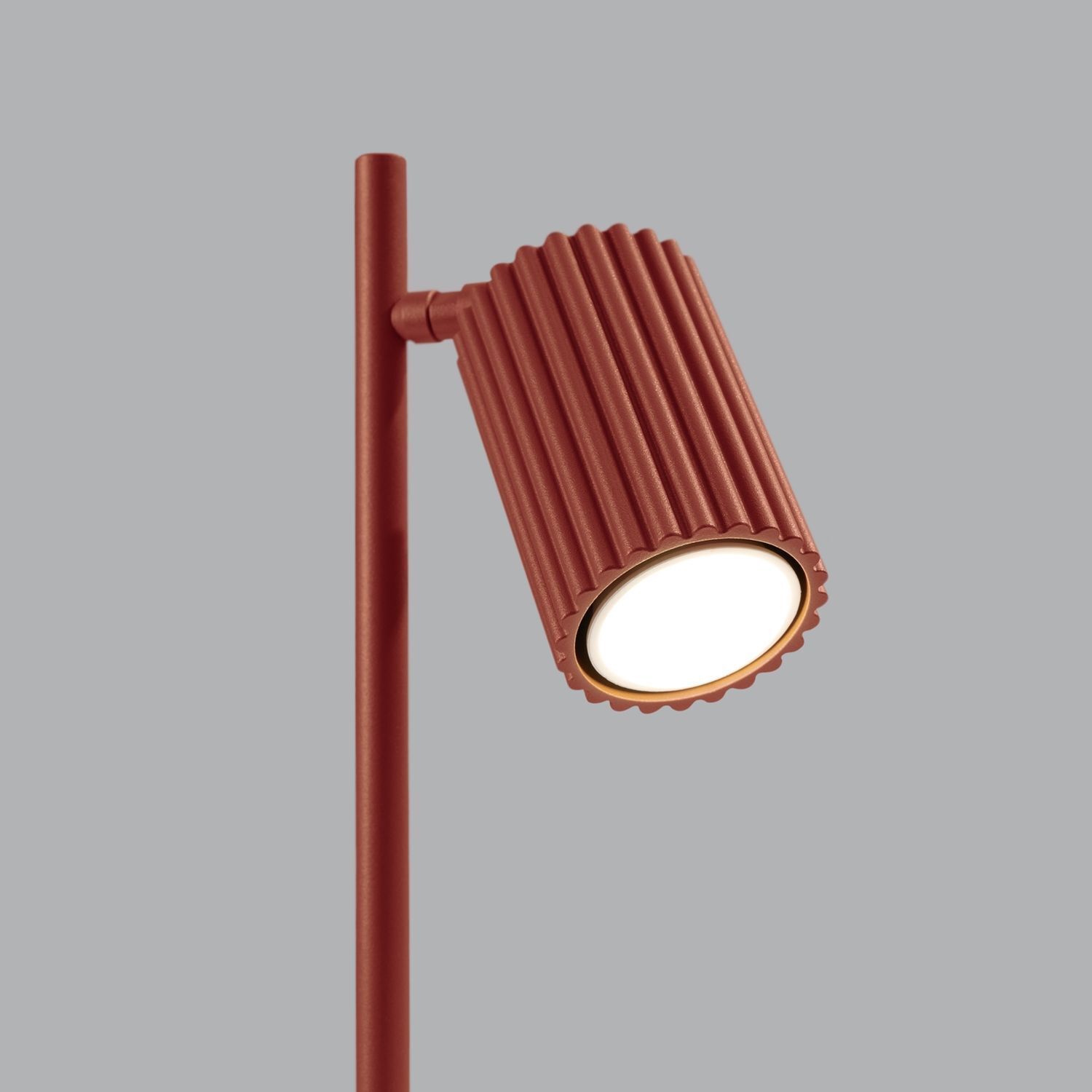 Leselampe GU10 43 cm hoch Aluminium in Rot Modern schwenkbar