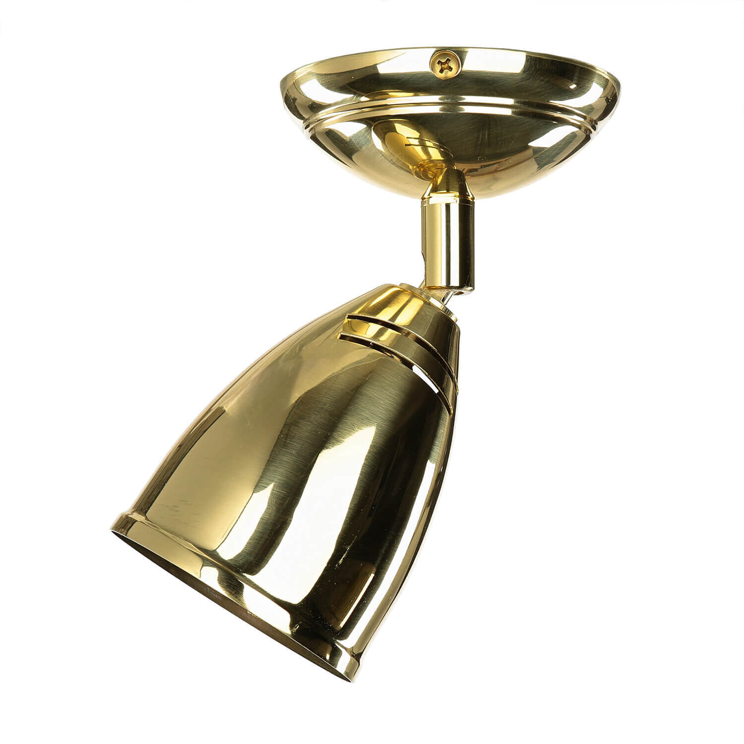 Spot Lampe klein Messing massiv E27 verstellbar Spot Lampe klein Messing massiv E27 verstellbar