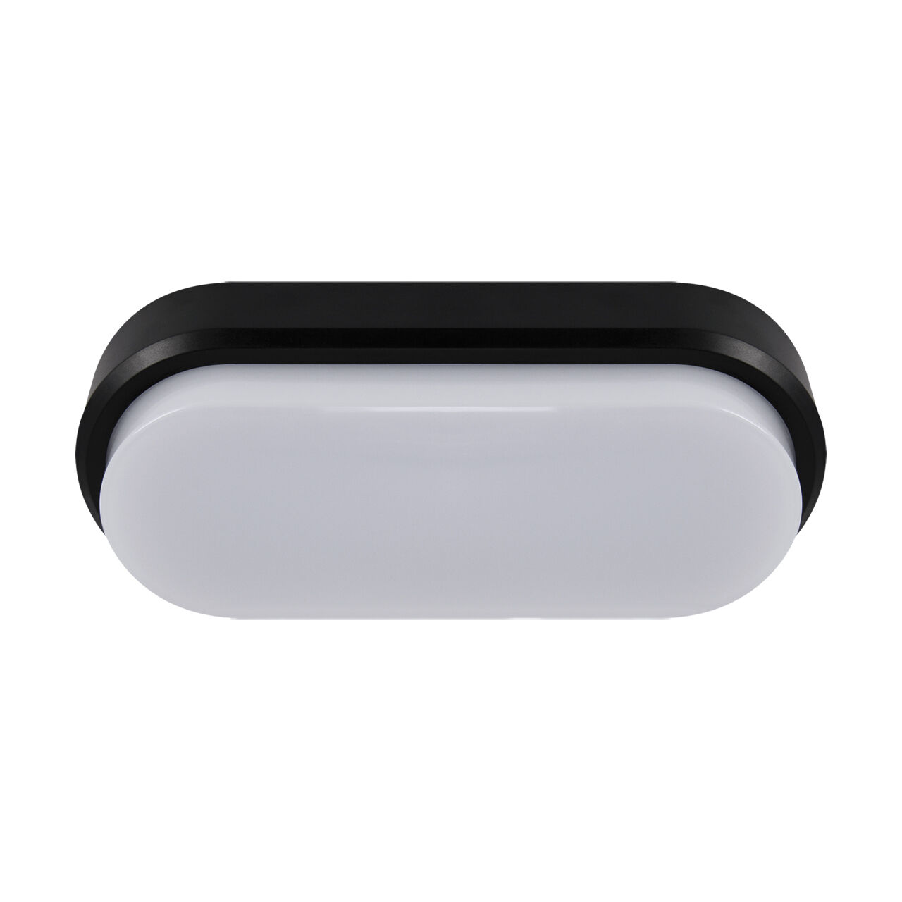 LED Deckenleuchte oval IP65 Schwarz Weiß 4200 K außen
