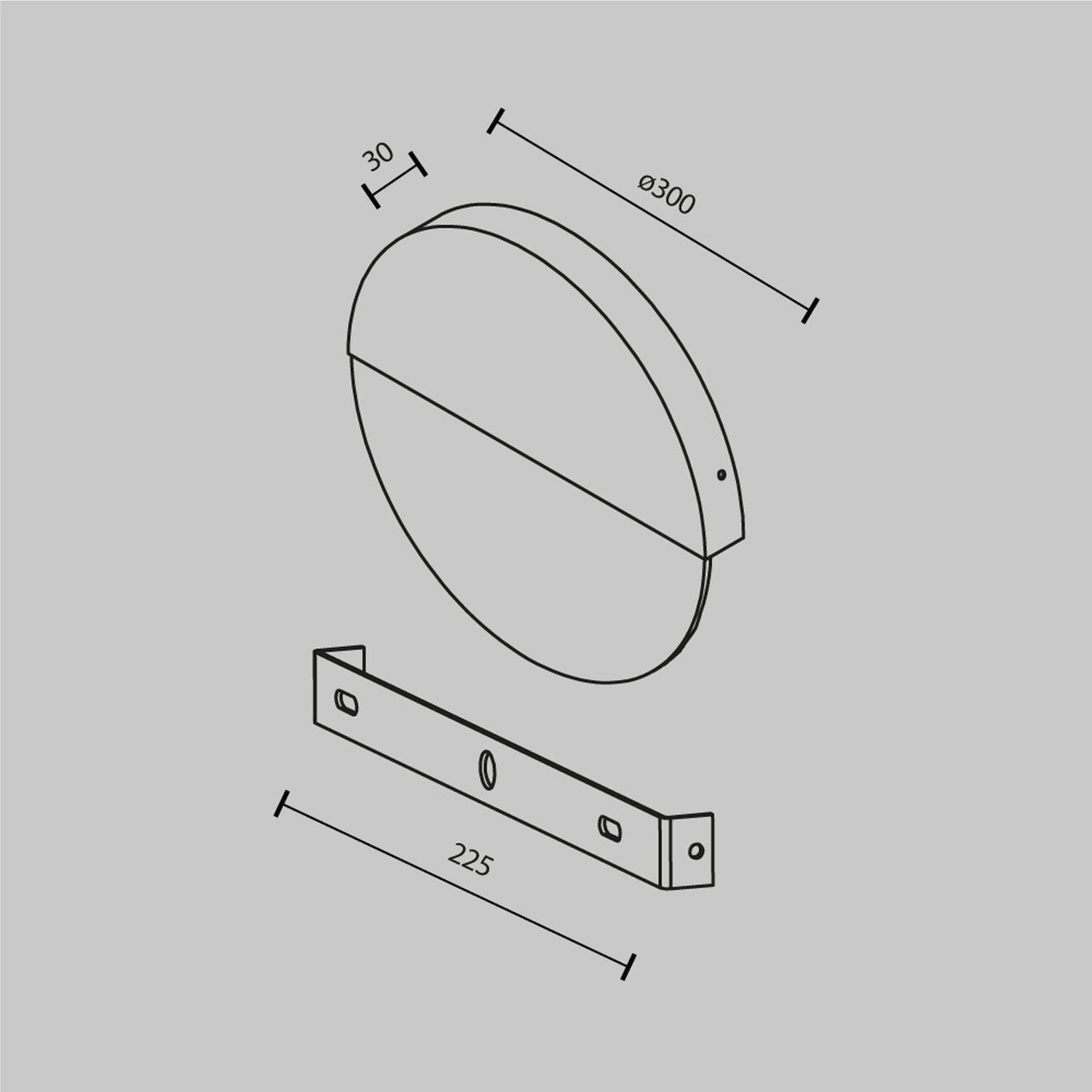 LED Wandleuchte Glas Metall 3000 K warmweiß 200 lm rund