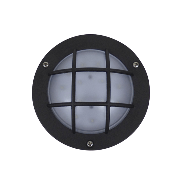 LED, Runde Leuchte, Gitterabdeckung, Außenleuchte, Wandmontierte Leuchte