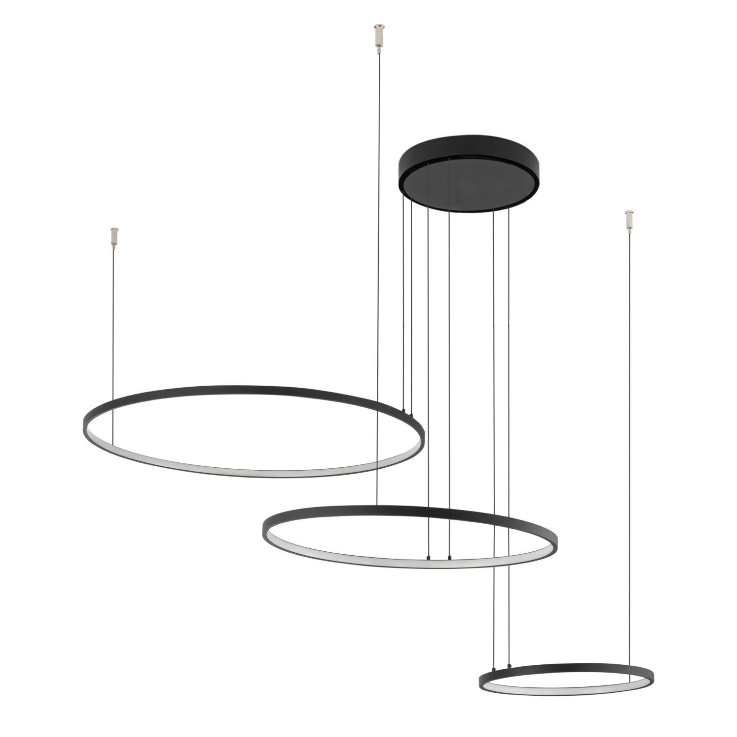 Hängeleuchte LED Schwarz 4000 K 1800 lm Metall Modern