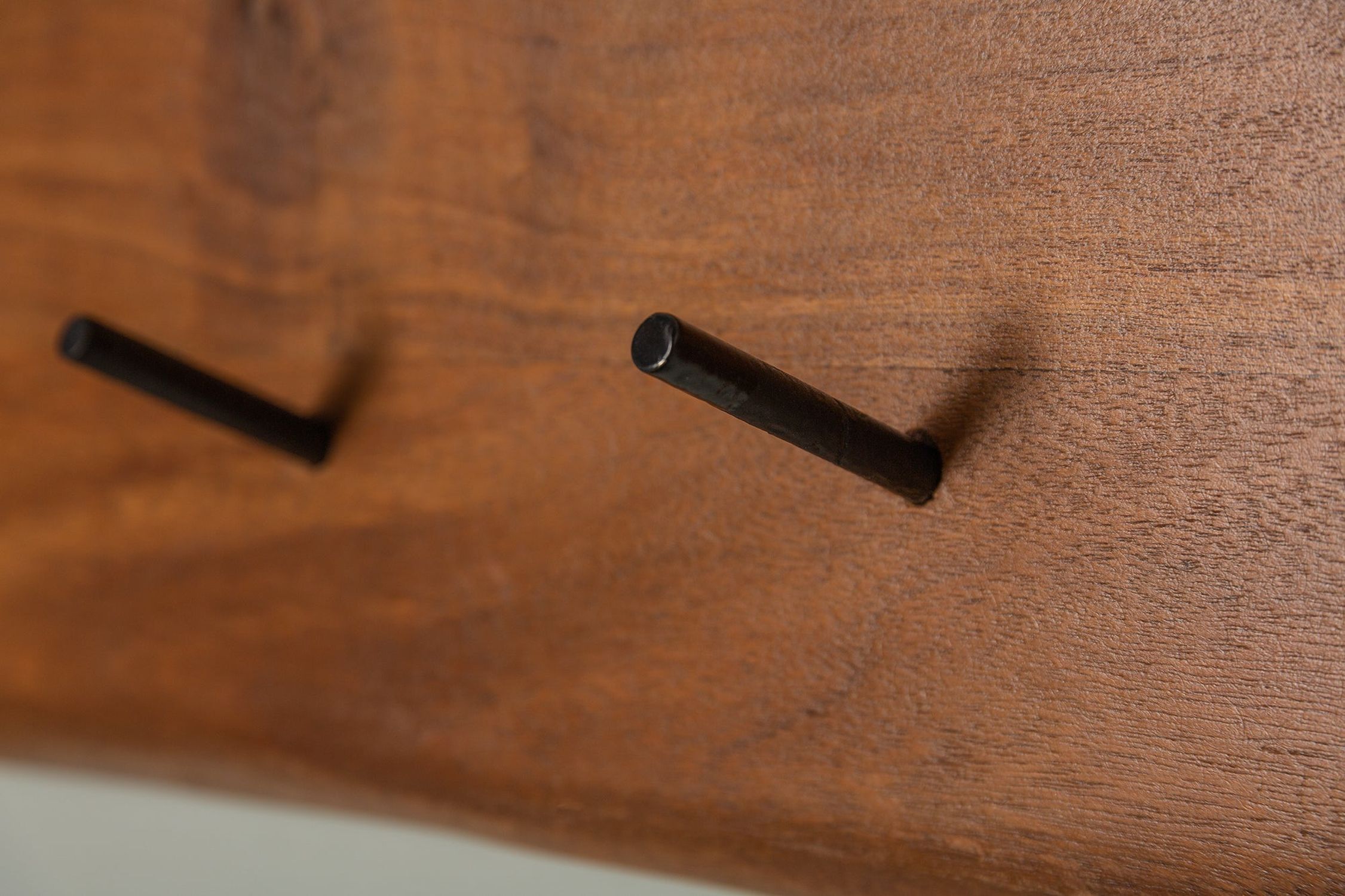 Garderobenhaken 80 cm lang Akazienholz massiv Modern Schublade, Mobiliar, Holz, Hartholz, Sperrholz