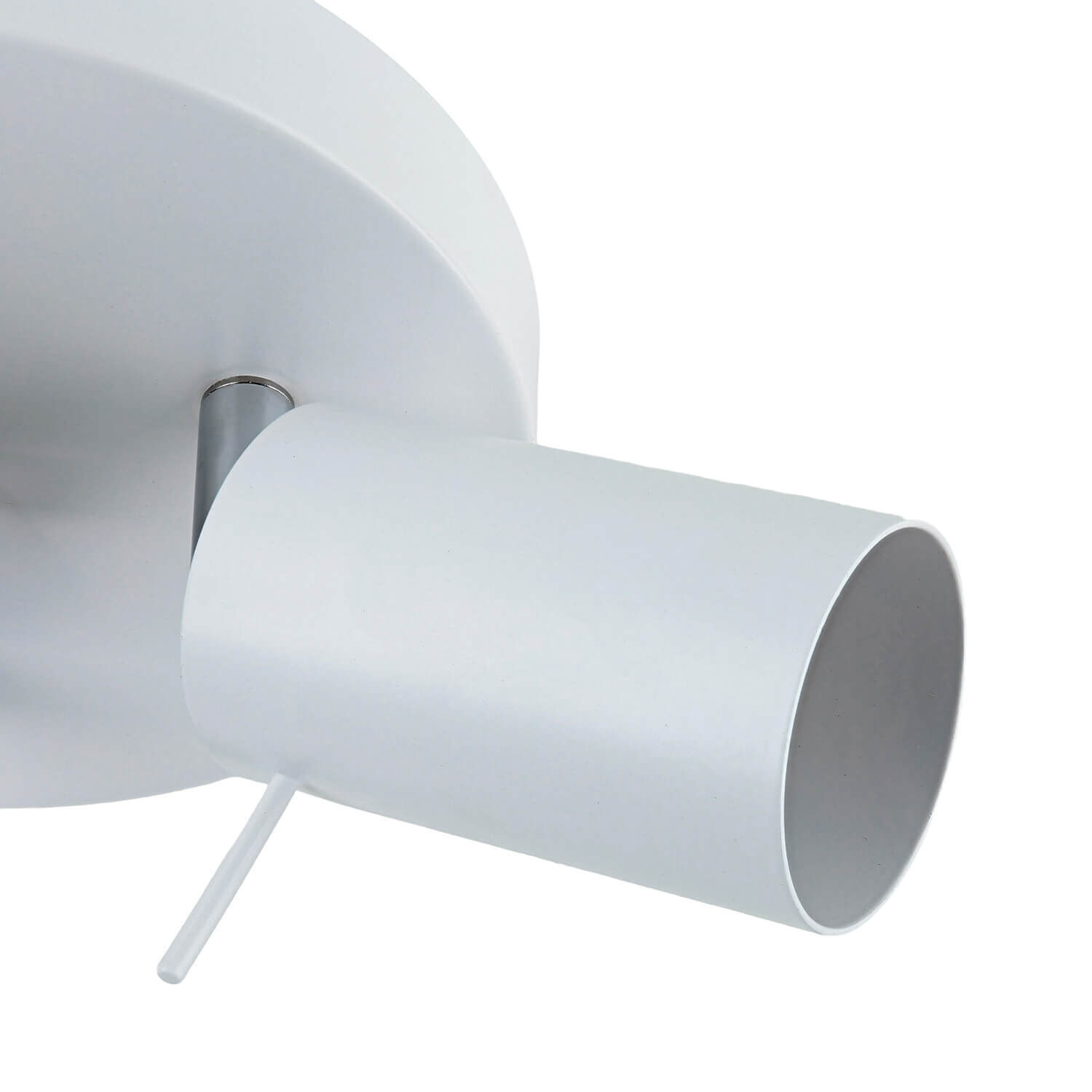 Deckenlampe 3-flammig Weiß Ø 20 cm Metall verstellbar