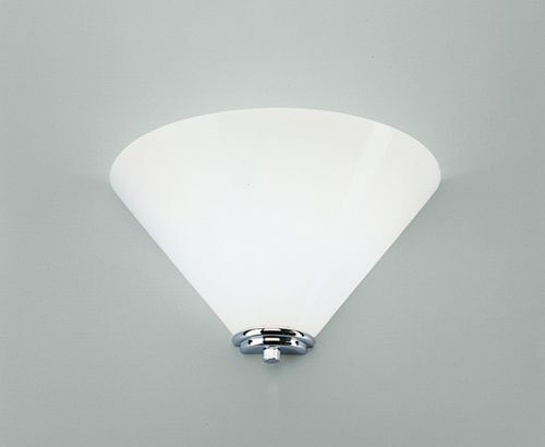 Wandleuchte in Chrom Weiß Echt-Messing Glas G9 blendarm