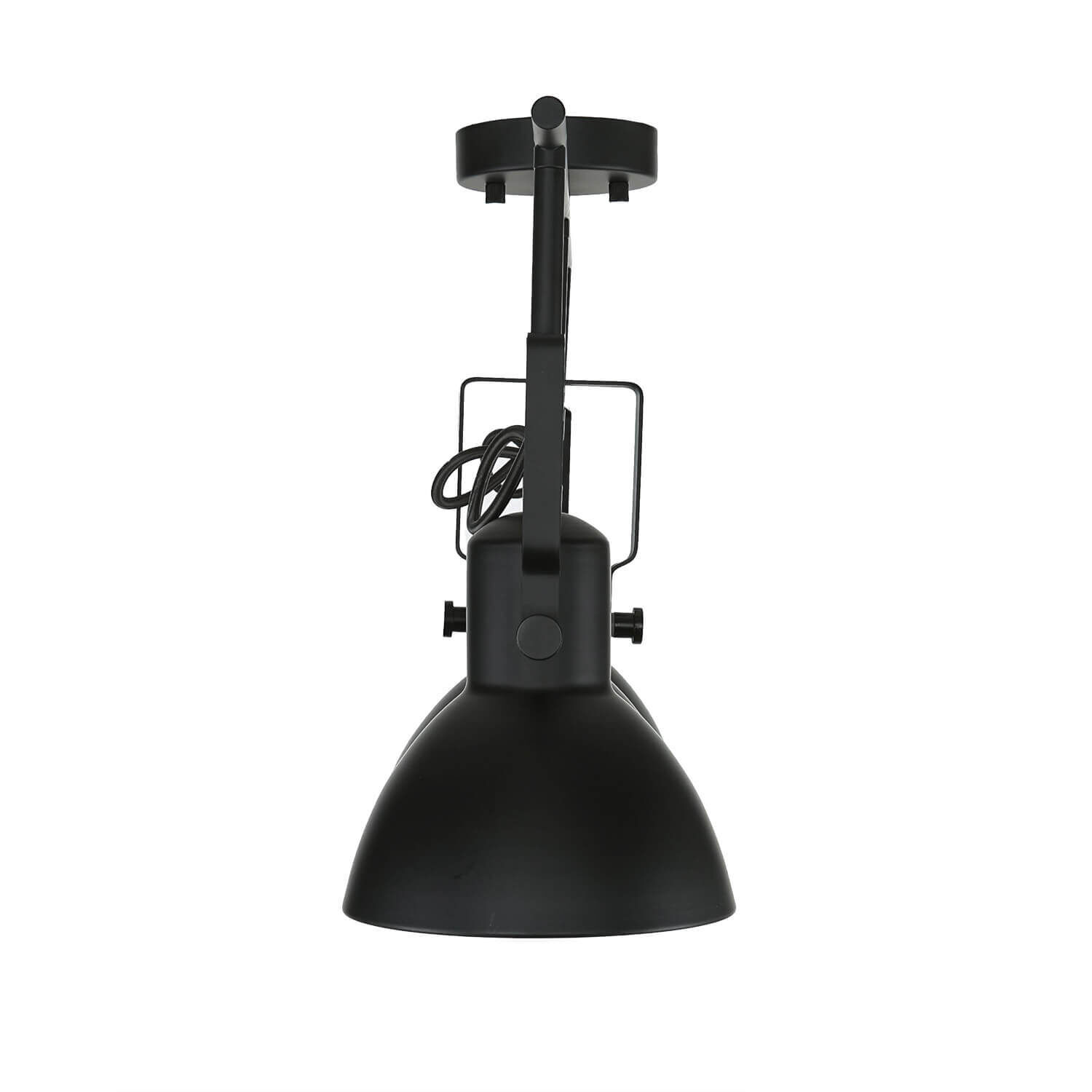 Deckenstrahler Schwarz Metall E16 Retro Wohnzimmer