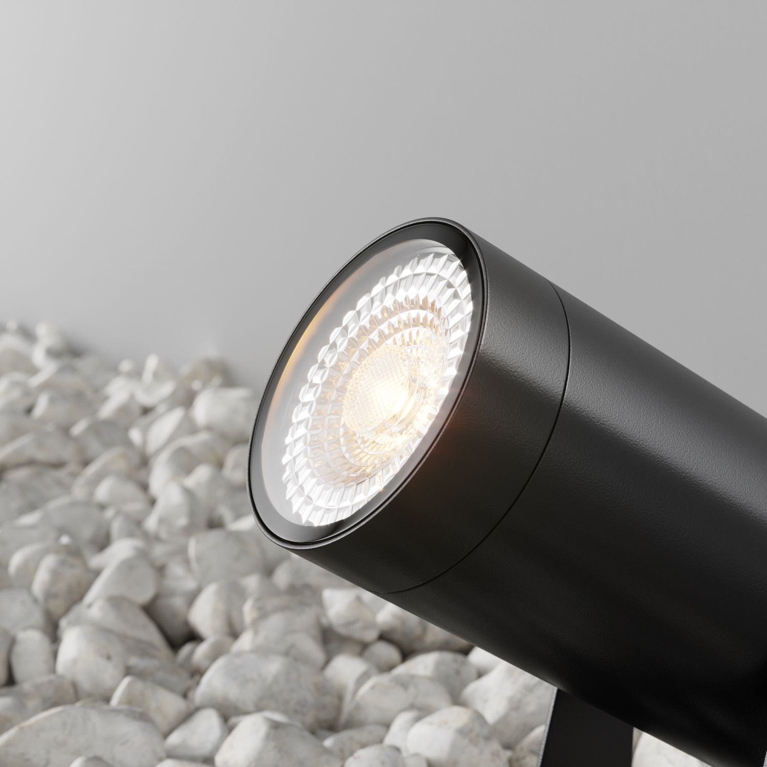 Stehleuchte außen Aluminium Glas 29,5 cm mit Erdspieß Beleuchtung, Lampe