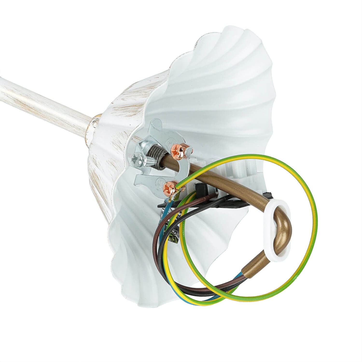 Kronleuchter GANARA in Shabby Gold Barock Motiv Kronleuchter GANARA in Shabby Gold Barock Motiv