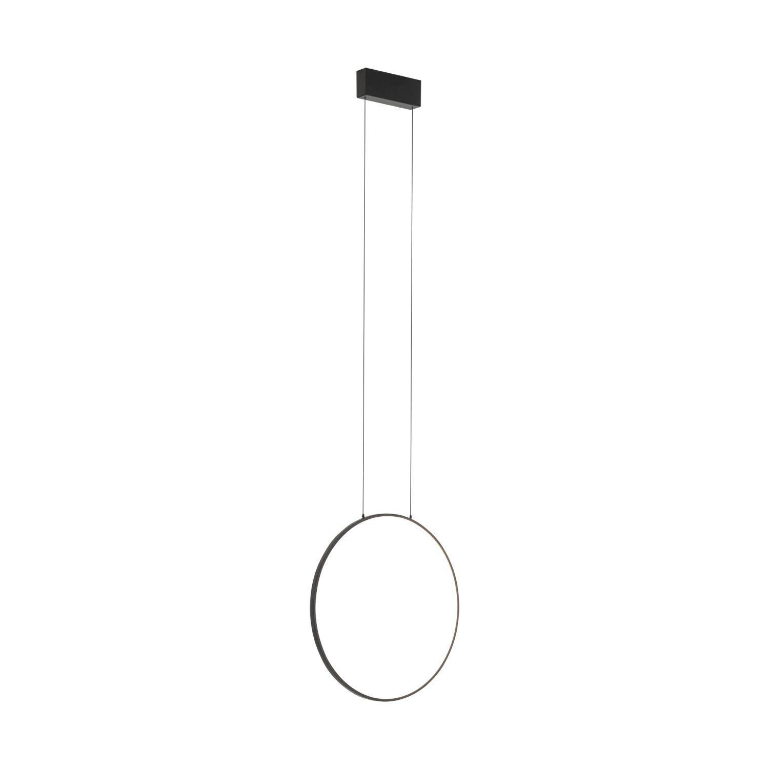 Hängelampe LED Schwarz 3000 K 560 lm Ring Ø 45 cm