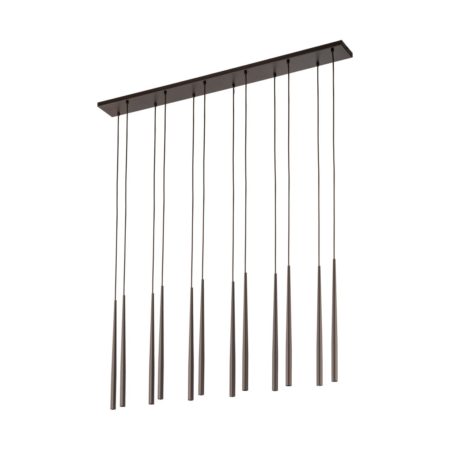 Hängeleuchte Metall Braun H: max. 1,4 m verstellbar L: 1,2 m Glockenspiel, Musikinstrument