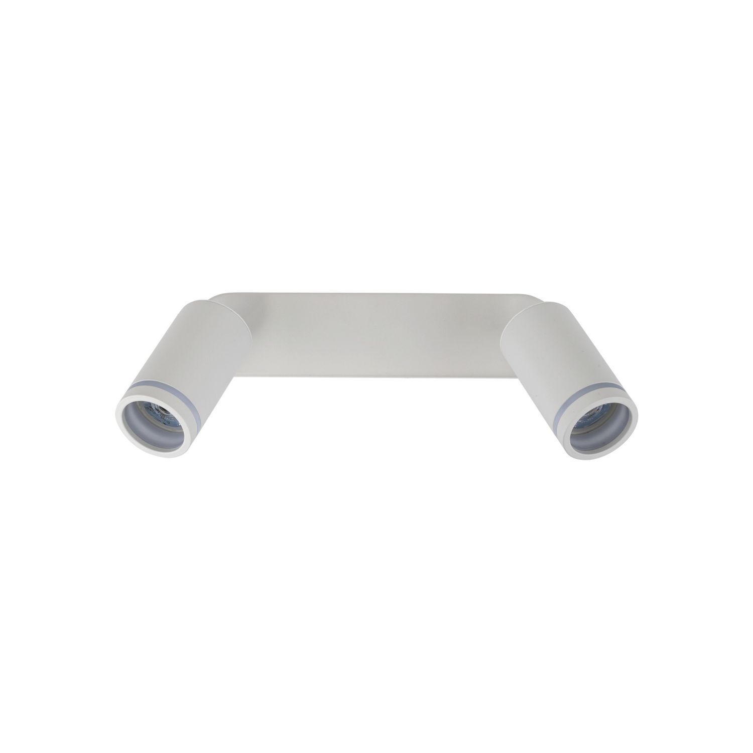 Deckenlampe Weiß Metall 43,5cm verstellbar 2-flammig GU10 Deckenlampe Weiß Metall 43,5cm verstellbar 2-flammig GU10