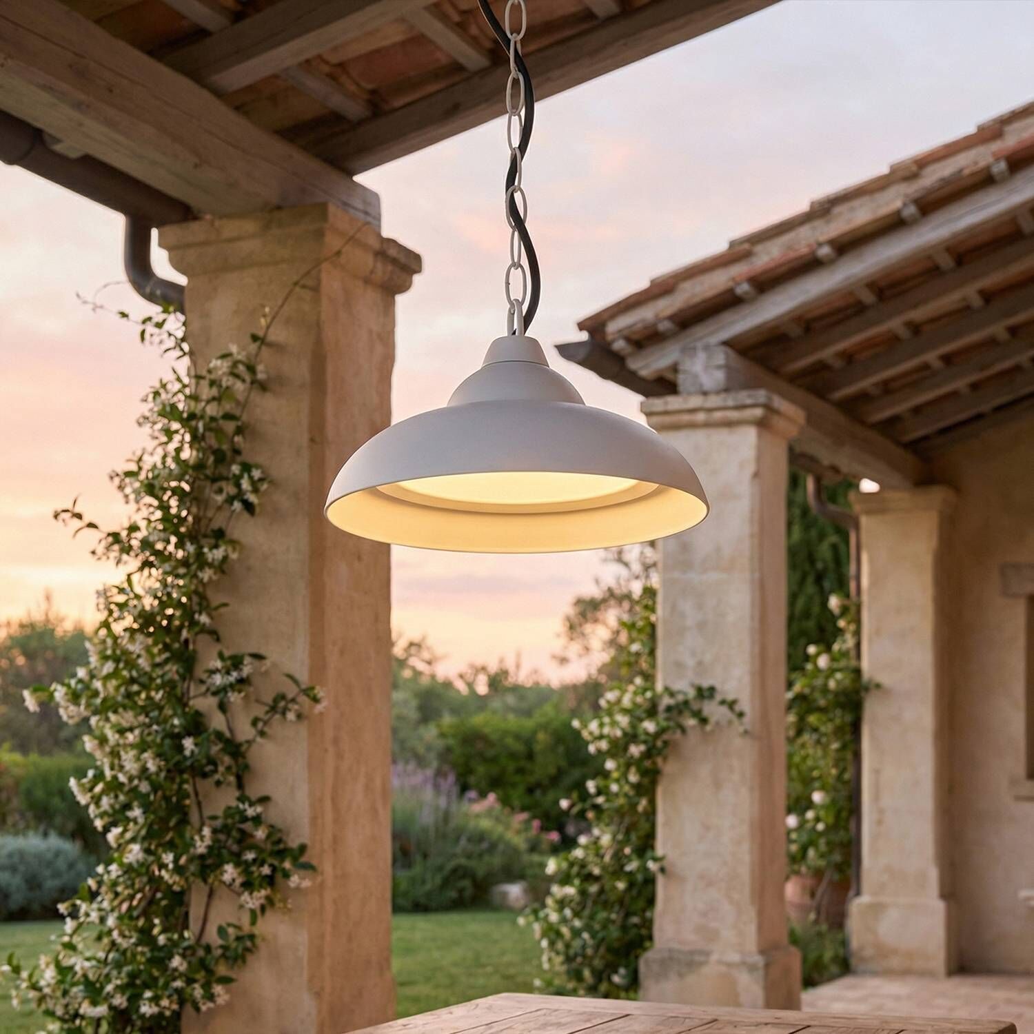 hängelampe, außenbereich, einfache lampe, metallisch, kette