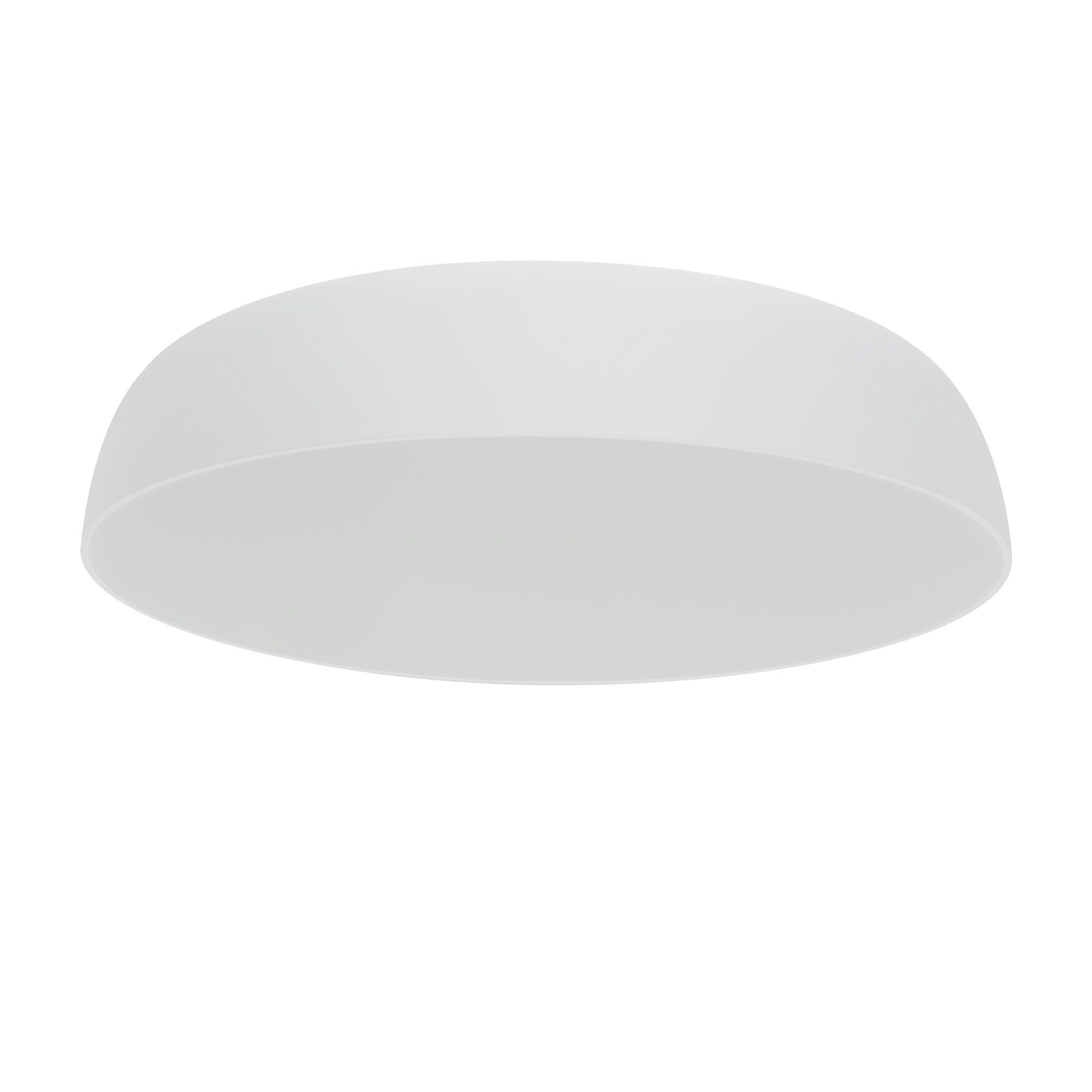 Weiße Deckenleuchte Metall E27 10-flammig L:78 cm rund