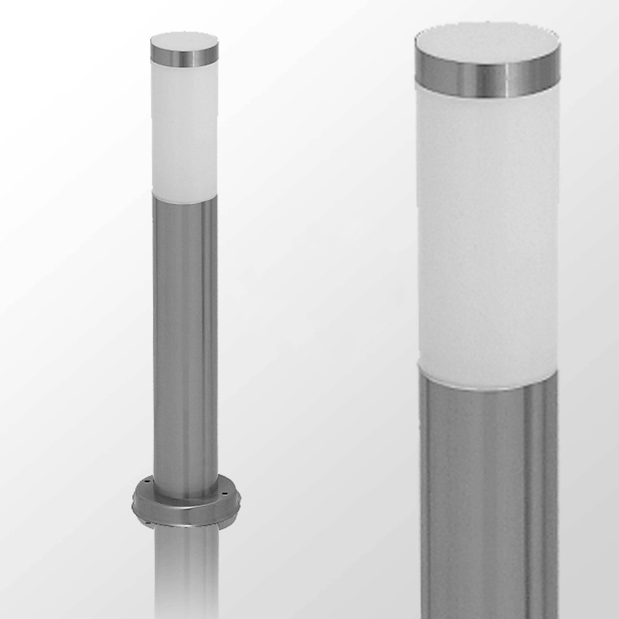 Wegeleuchte Außen Edelstahl IP44 Garten Pollerleuchte Zylinder