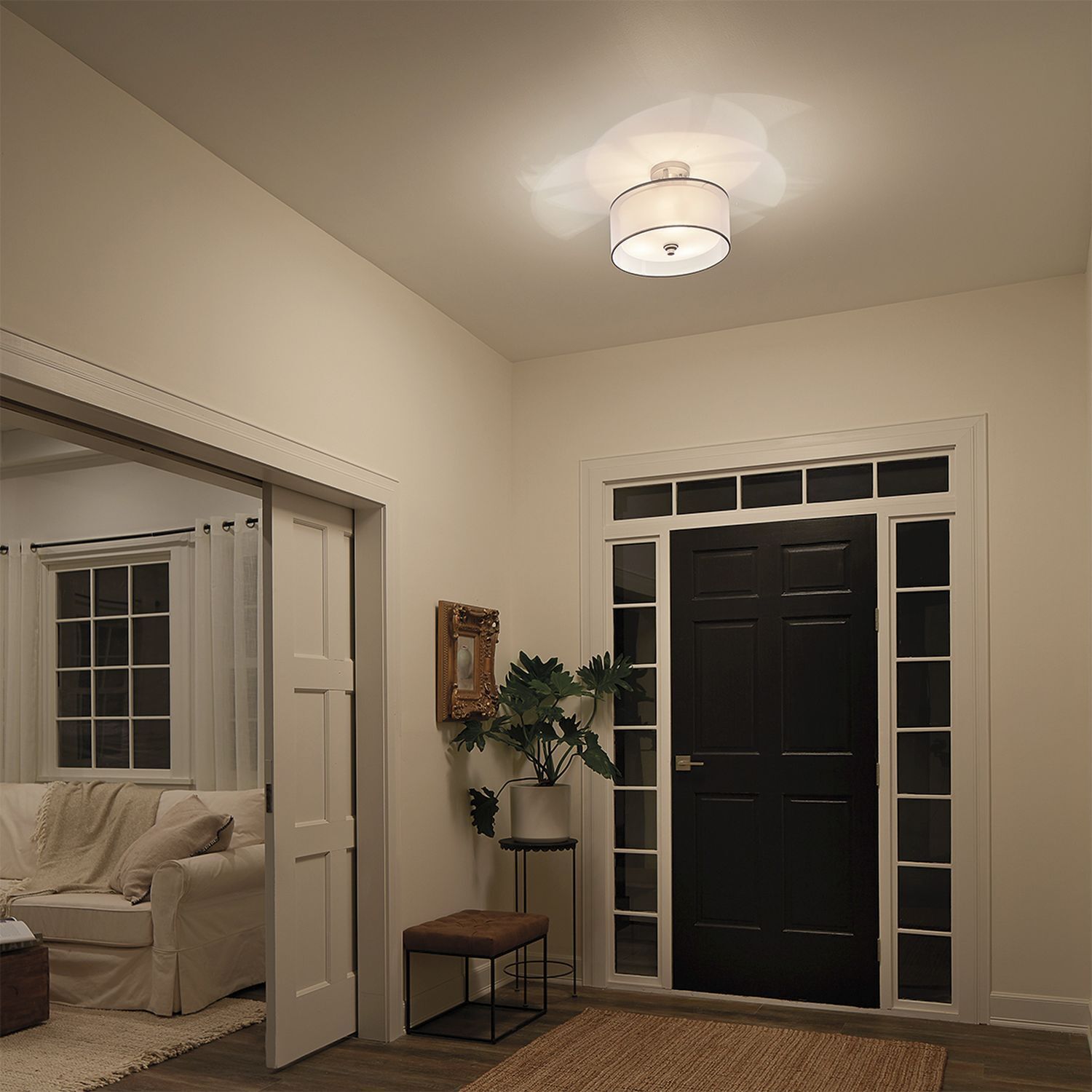 Leuchte, Ecke, Wohnzimmer, Zimmer, Deckenleuchte