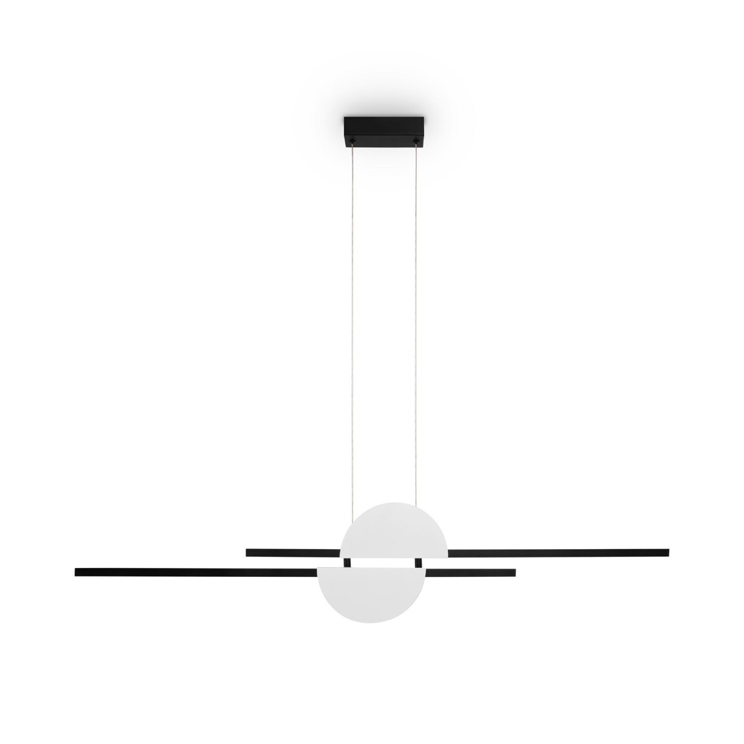LED Hängelampe Aluminium Metall H: max. 204 cm länglich